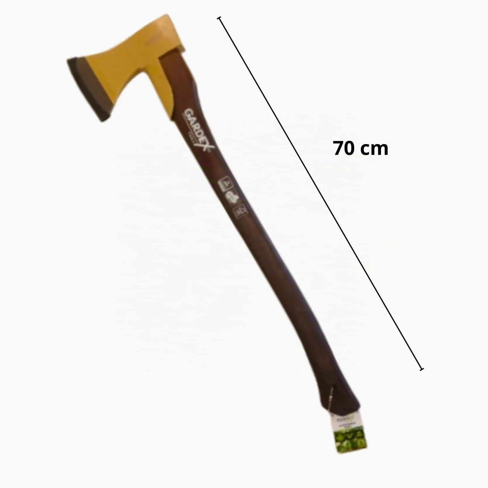 RZT Hacha de 70 CM, Hacha de Leña, Hacha Supervivencia, Profesional con Empuñadura TPR ergonómica, Hacha Profesional, Hacha Pequeña, Hacha de 70CM