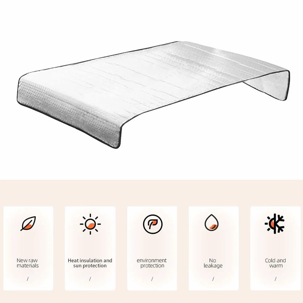 Funda para Aire Acondicionado,Cubierta Exterior de Unidades Exteriores,Cubierta de Aire Acondicionado Impermeable Anti-Polvo Protector Solar Nieve,Cubiertas de Aires para Exteriores,95 * 46cm