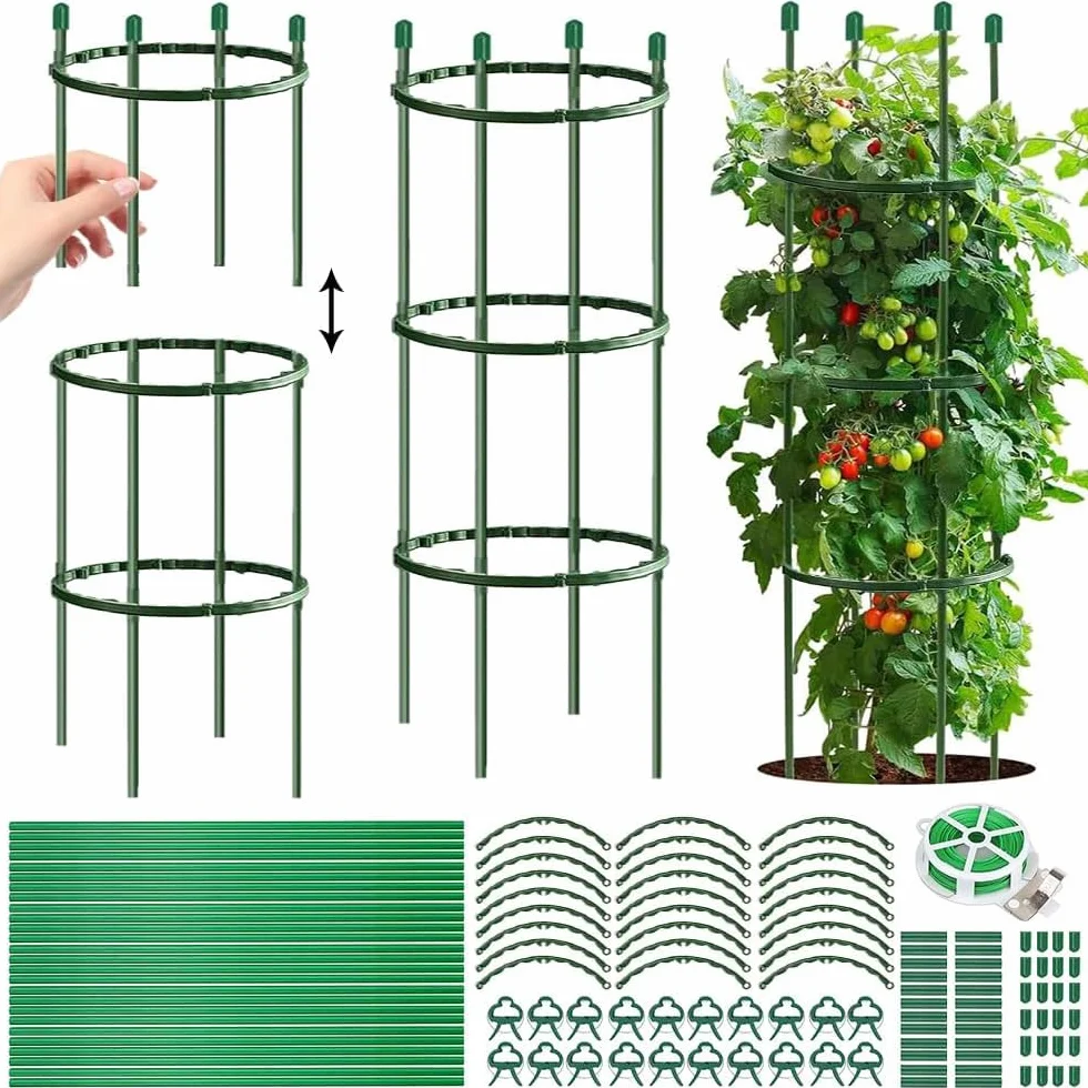 Tutores para Plantas,141 Piezas Soporte para Plantas trepadoras Exterior,Tomaten Rankhilferetirable Tutor Tomate,Enrejado Tomate,para Verduras Plantas Flores Enredadera Pflanzen Tomaten Rankhilfe