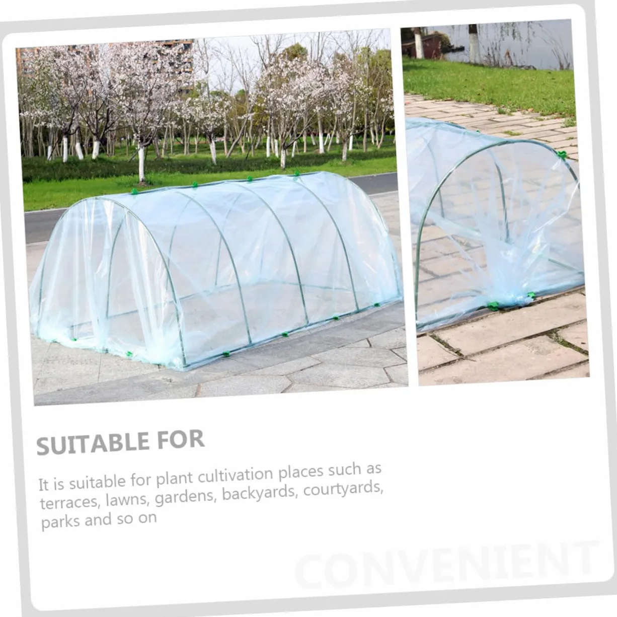Toddmomy Apoyo Invernaderos para Plantas Cubierta Térmica para Invernadero De Jardín Exterior Protección para Plantas Balcón