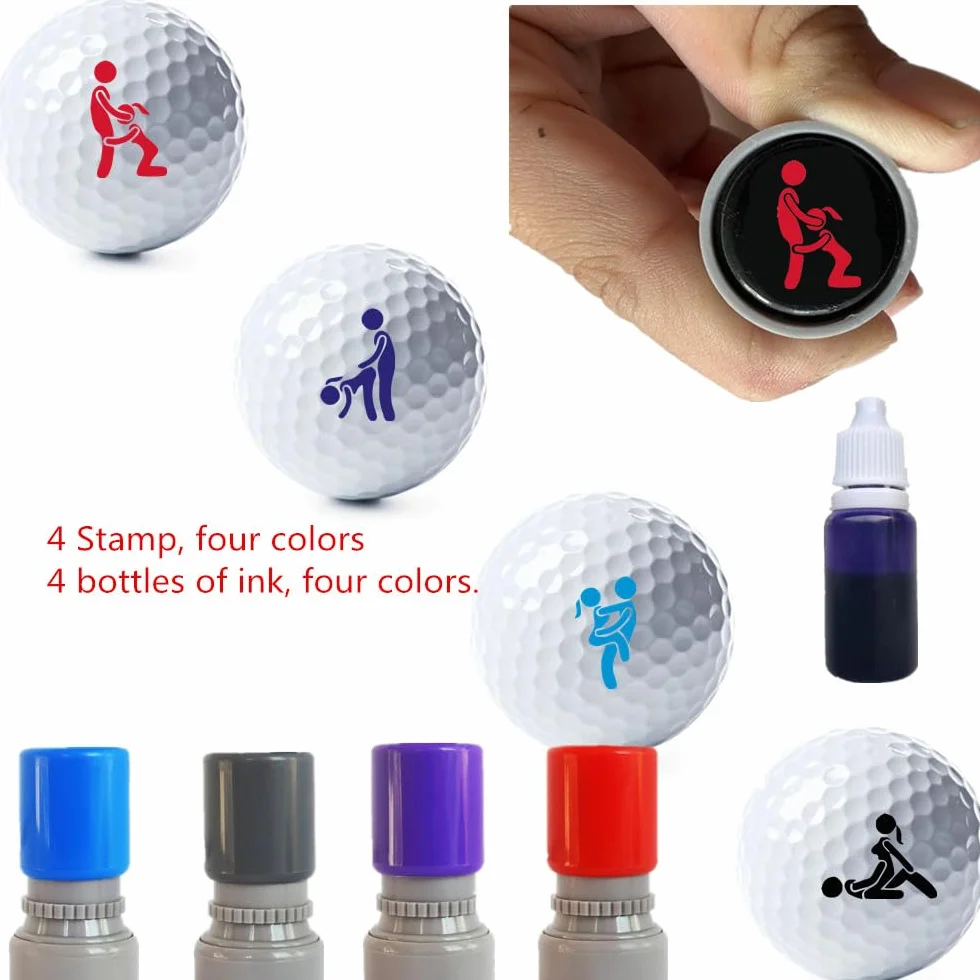 Sellos personalizados de pelotas de golf para identificar, regalo divertido para adultos entusiastas