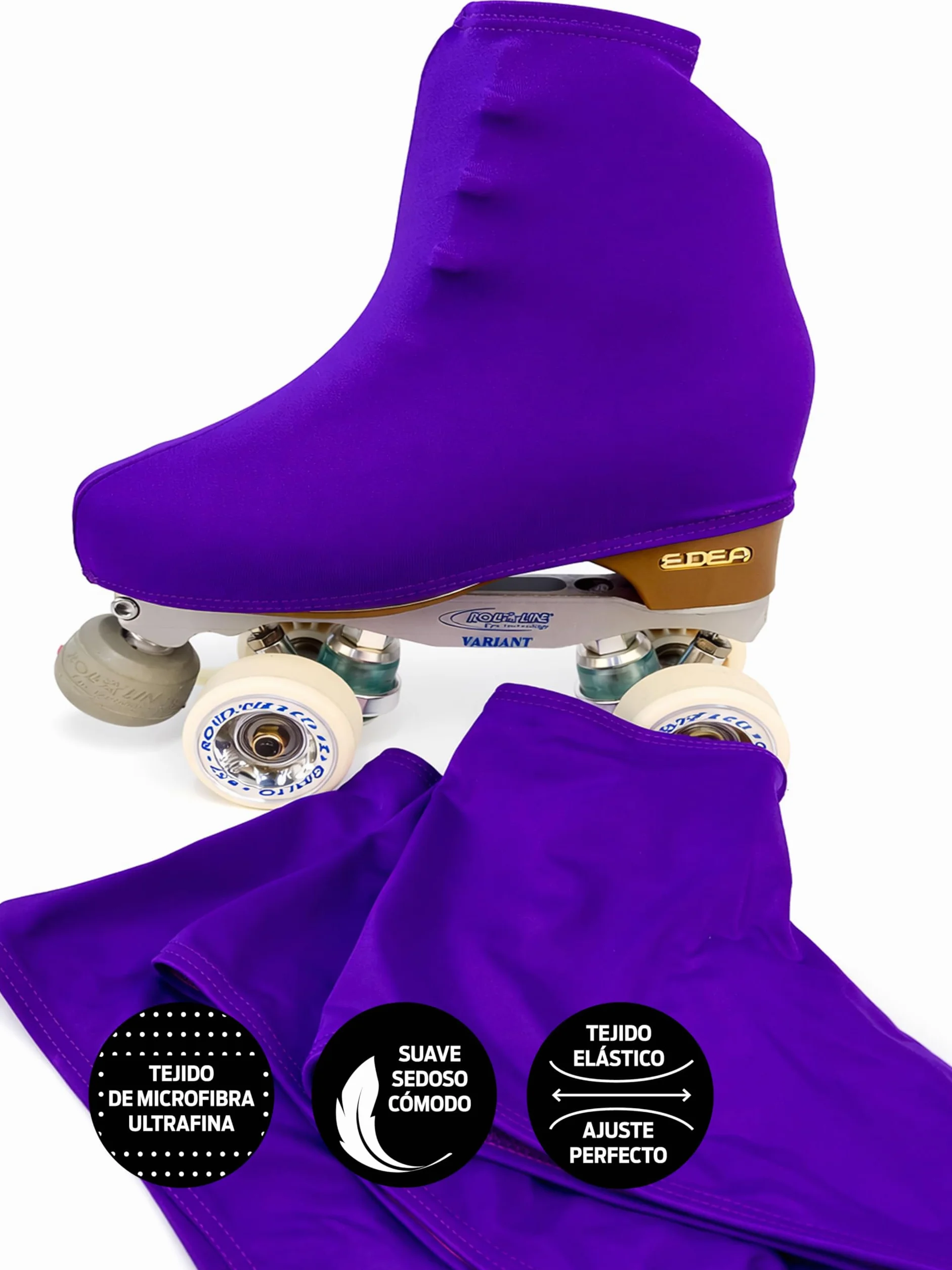 CRLSPORT Cubre patín para niña y mujer, Funda PatinSkate 180 Densidad Talla Universal Lila Oscuro