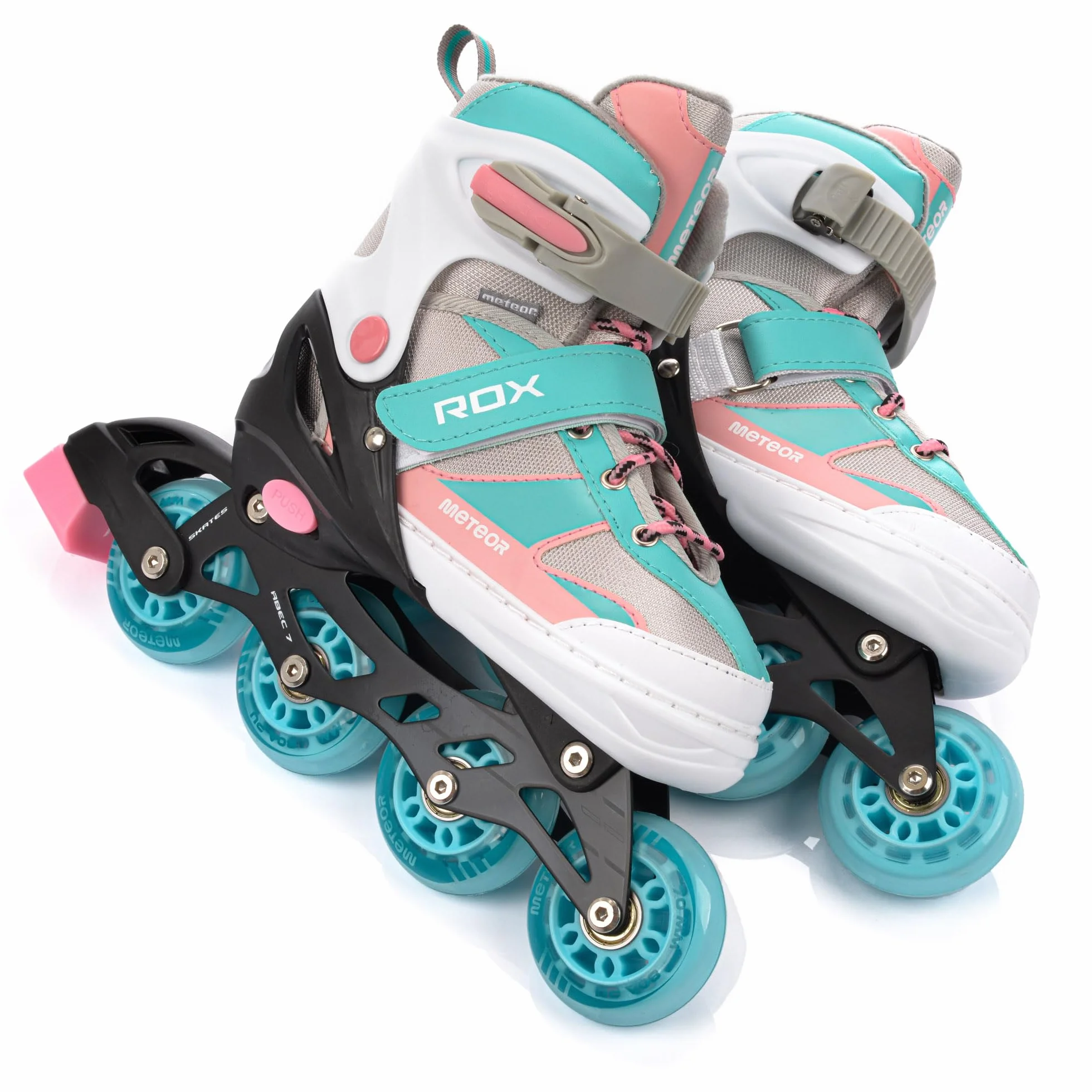 Patines Línea Ajustables para Niños ABEC7 Forro Interior Tamaño Ajustable