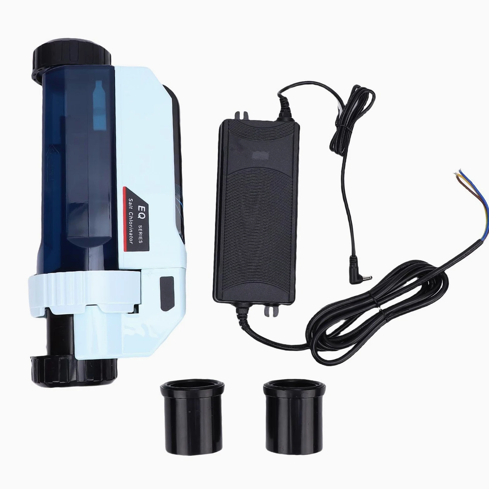 Clorador Salino Inteligente para Piscina, Producción de 32G/h Cl con Placas Ti Autolimpiantes Control WiFi Salida Ajustable 20-100% para SPA Natación Tanque de hasta 160m³