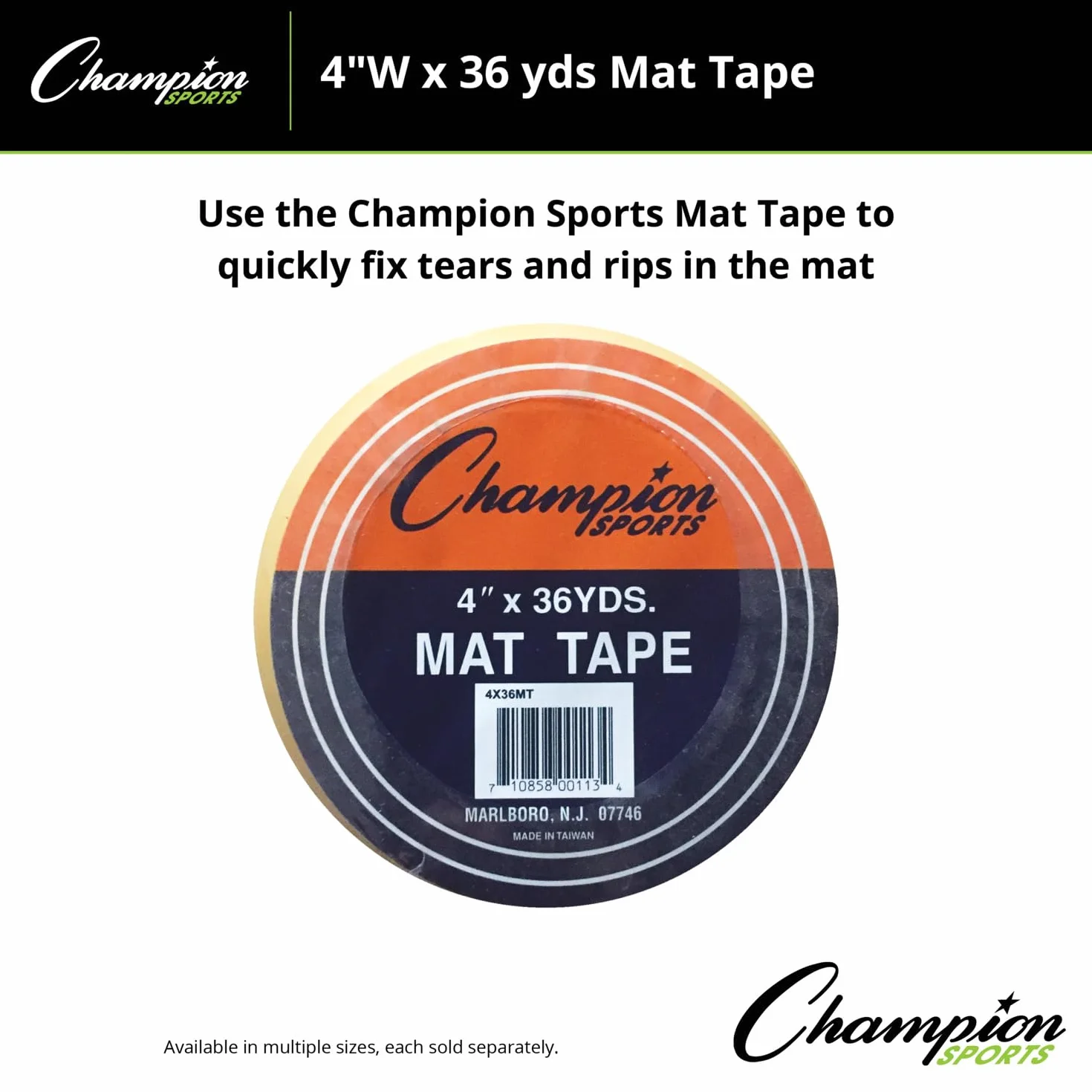 Champion Sports Wrestling Alfombrilla Suelo Cinta Transparente Varios Anchos Longitudes