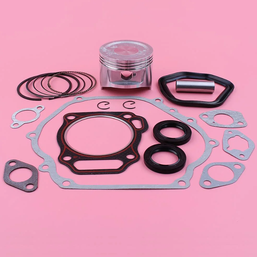 Juego de juntas completas de sello de aceite Circlip de anillo de pasador de pistón de 88mm for pieza de repuesto de motor de Gas GX390 13HP GX 390 188F