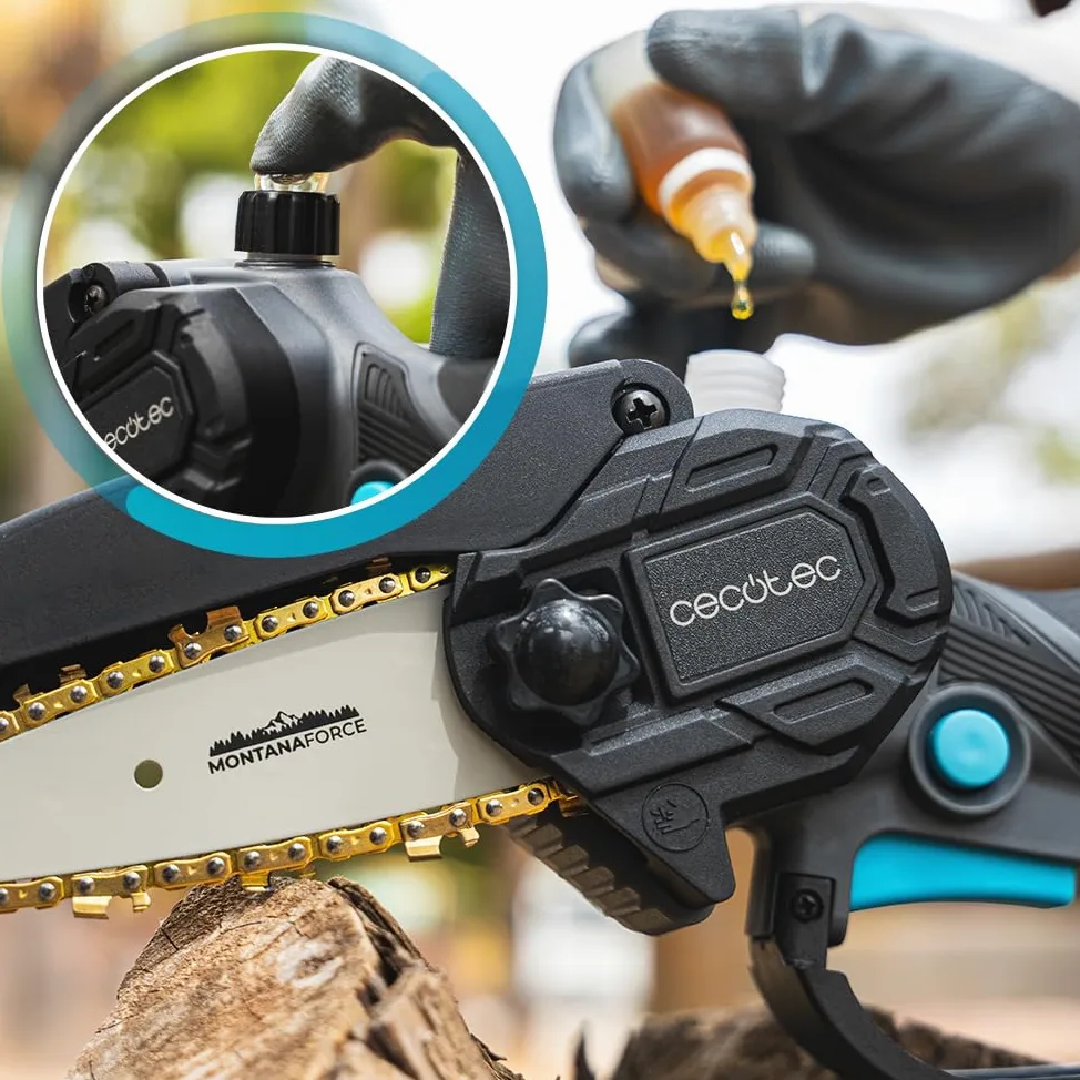 Cecotec Sierra de Podar 4" a Batería 21V MontanaForce 4000 Hand 400W 25000rpm Incluye 2 Baterías Nexus Maletín