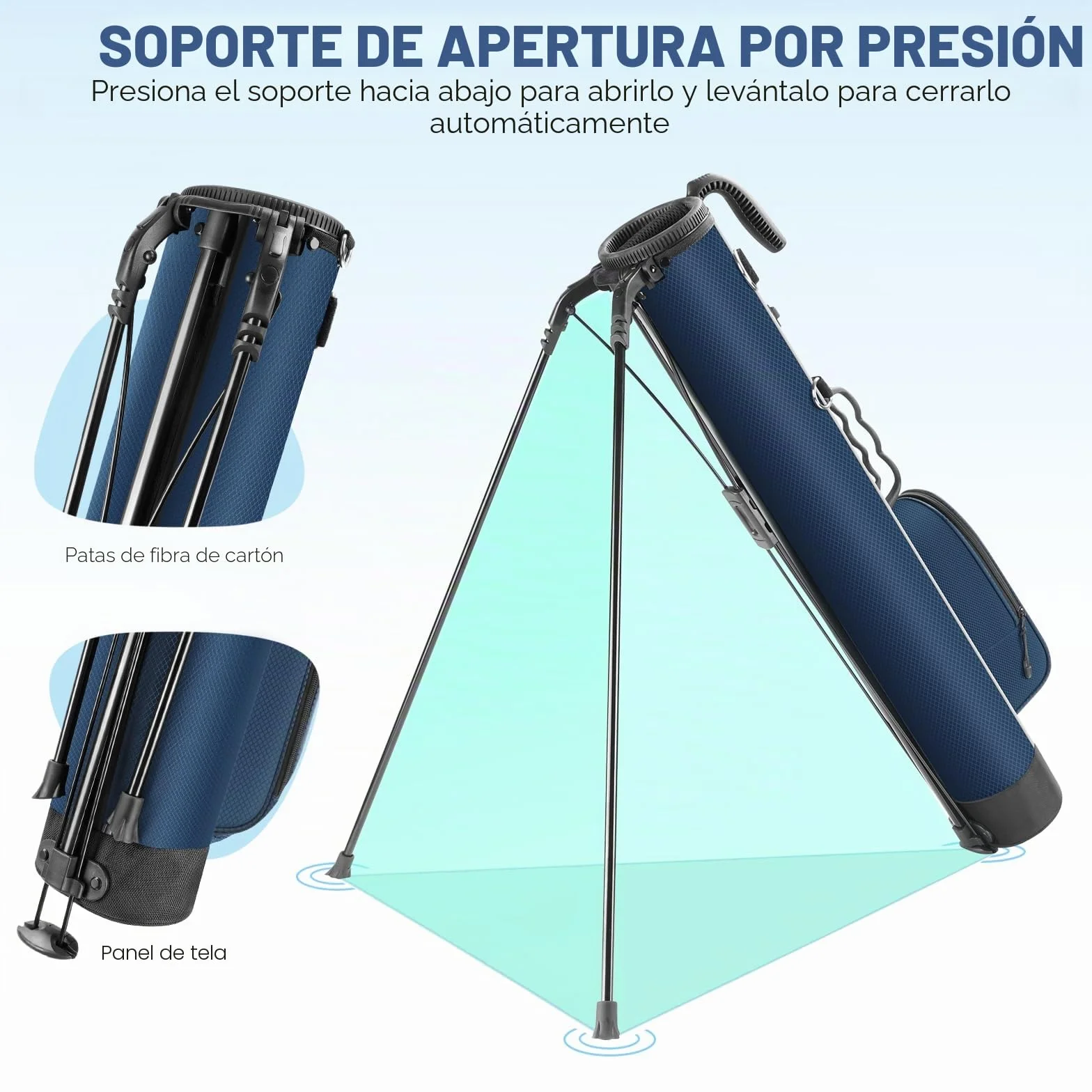 Findway Bolsa de Golf Ligera con Soporte y Correa, 31.5 Pulgadas