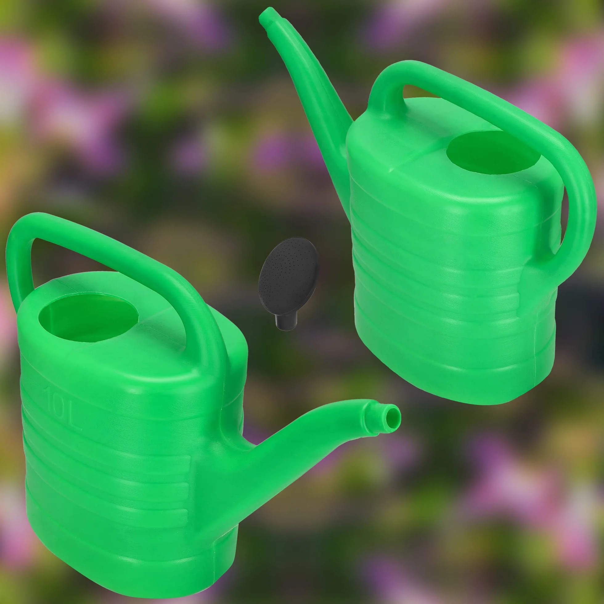 KOTARBAU® Regadera Plantas - Plástico - 10 L - Verde - Regaderas para Macetas - con Boquilla Extraíble para Jardín