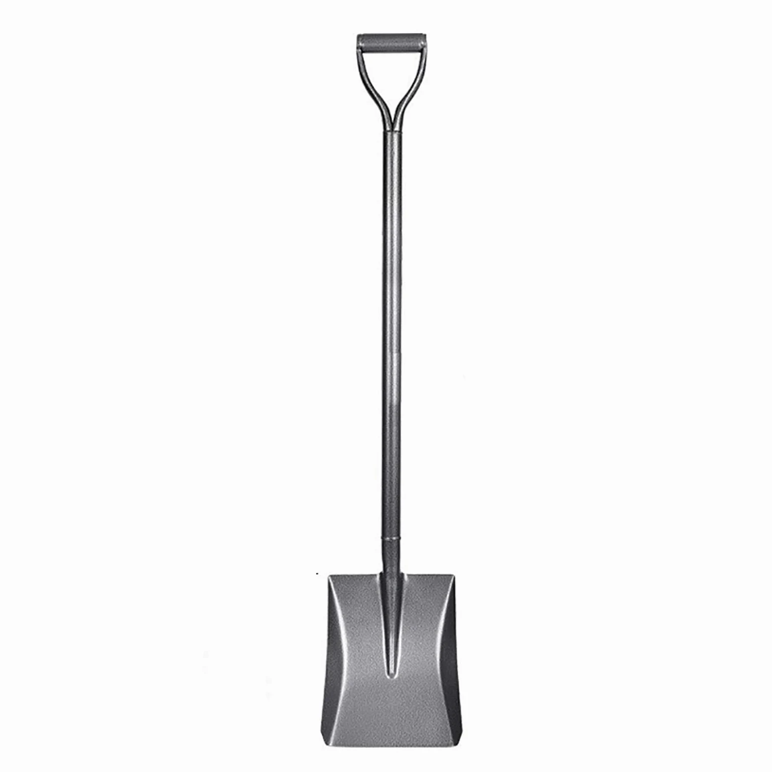 Pala de Nieve compacta de Acero Fundido de 9,2 Pulgadas, Pala de Nieve con Agarre ergonómico en D, Cabezal de Pala Puntiagudo y Cabezal de Pala Cuadrado, para pasarelas, aceras, es