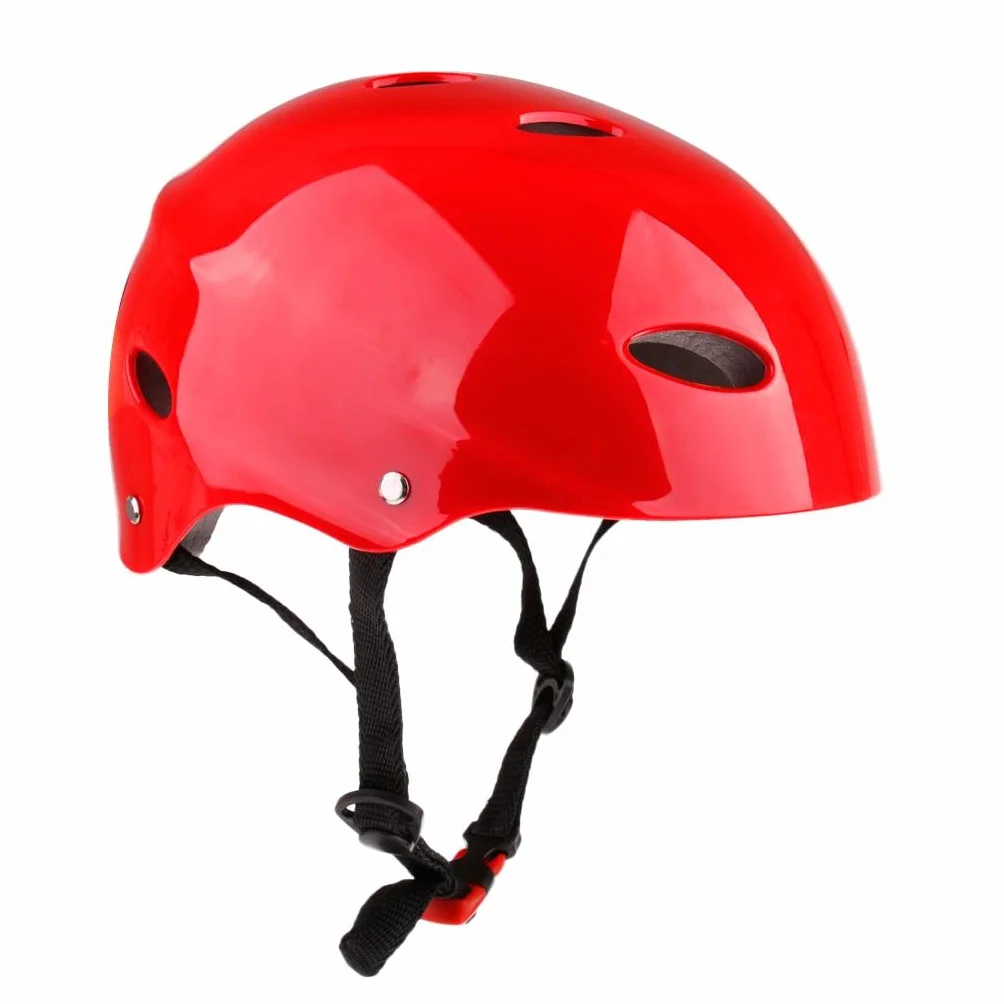 Casco de seguridad para deportes acuáticos wakeboard kayak talla L rojo