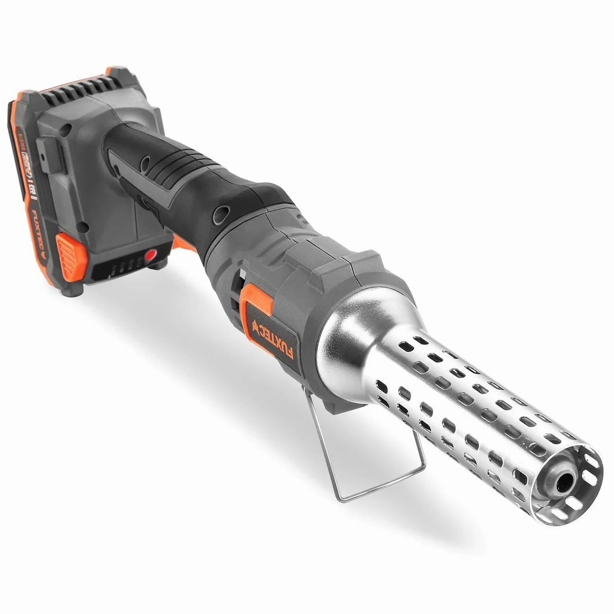FUXTEC Encendedor 20V para Barbacoa y Chimenea – hasta 550?°C – con batería y Cargador