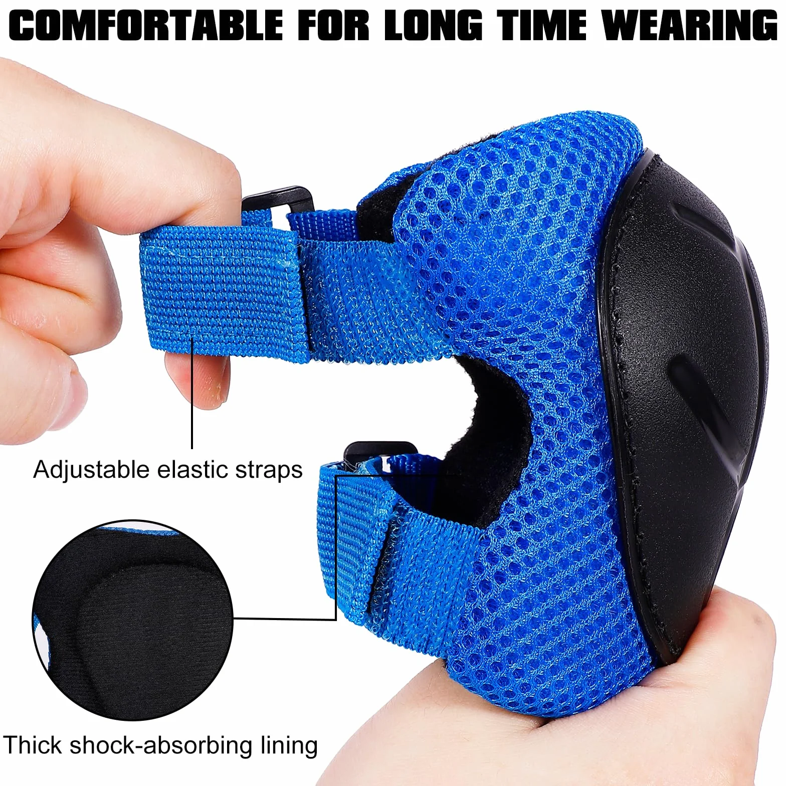 Zorplex Juego de 6 Protecciones Infantiles, Rodilleras Coderas Muñequeras para Patines Ciclismo Monopatín
