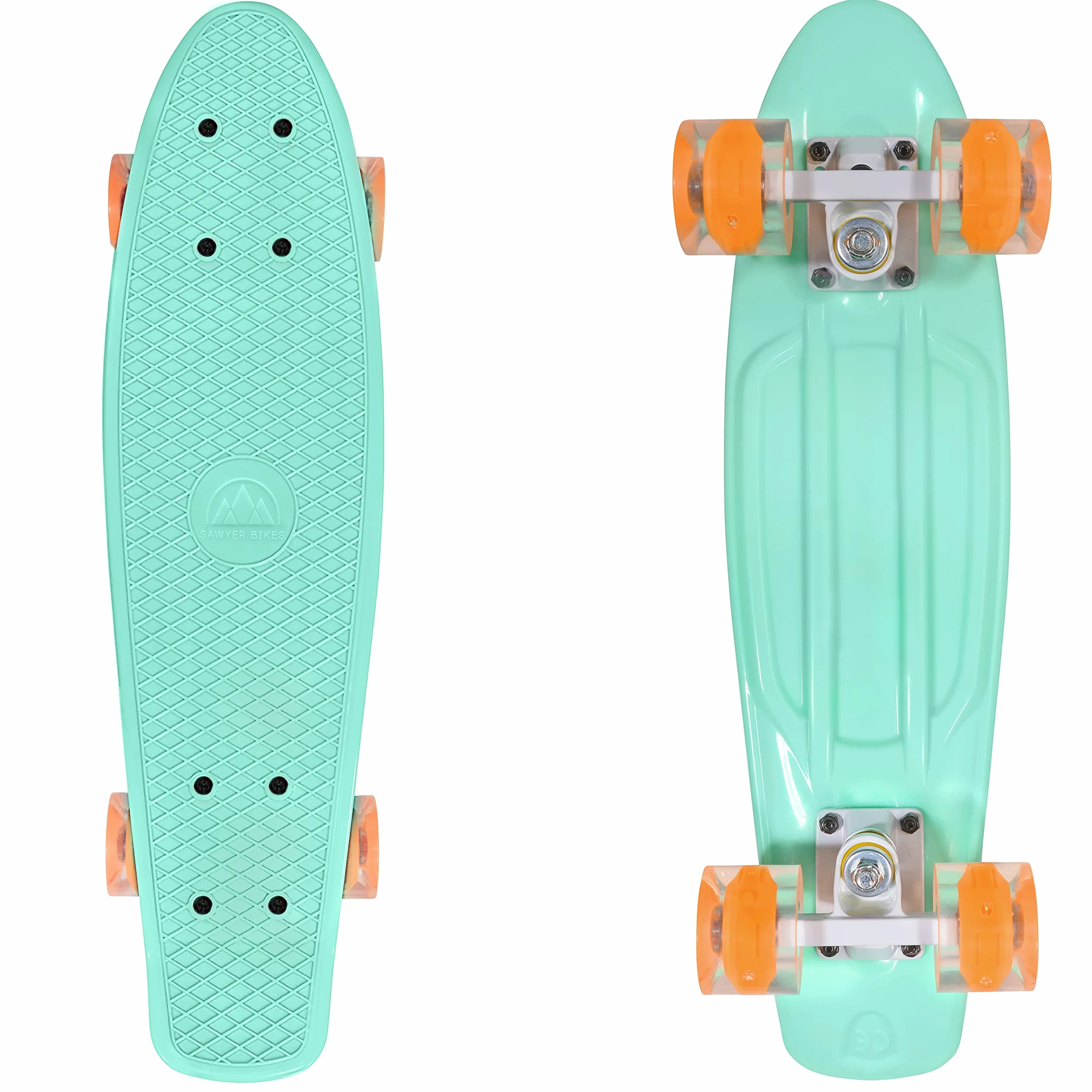Sawyer Bikes Monopatin Skateboard con Ruedas LED para Niños y Adolescentes