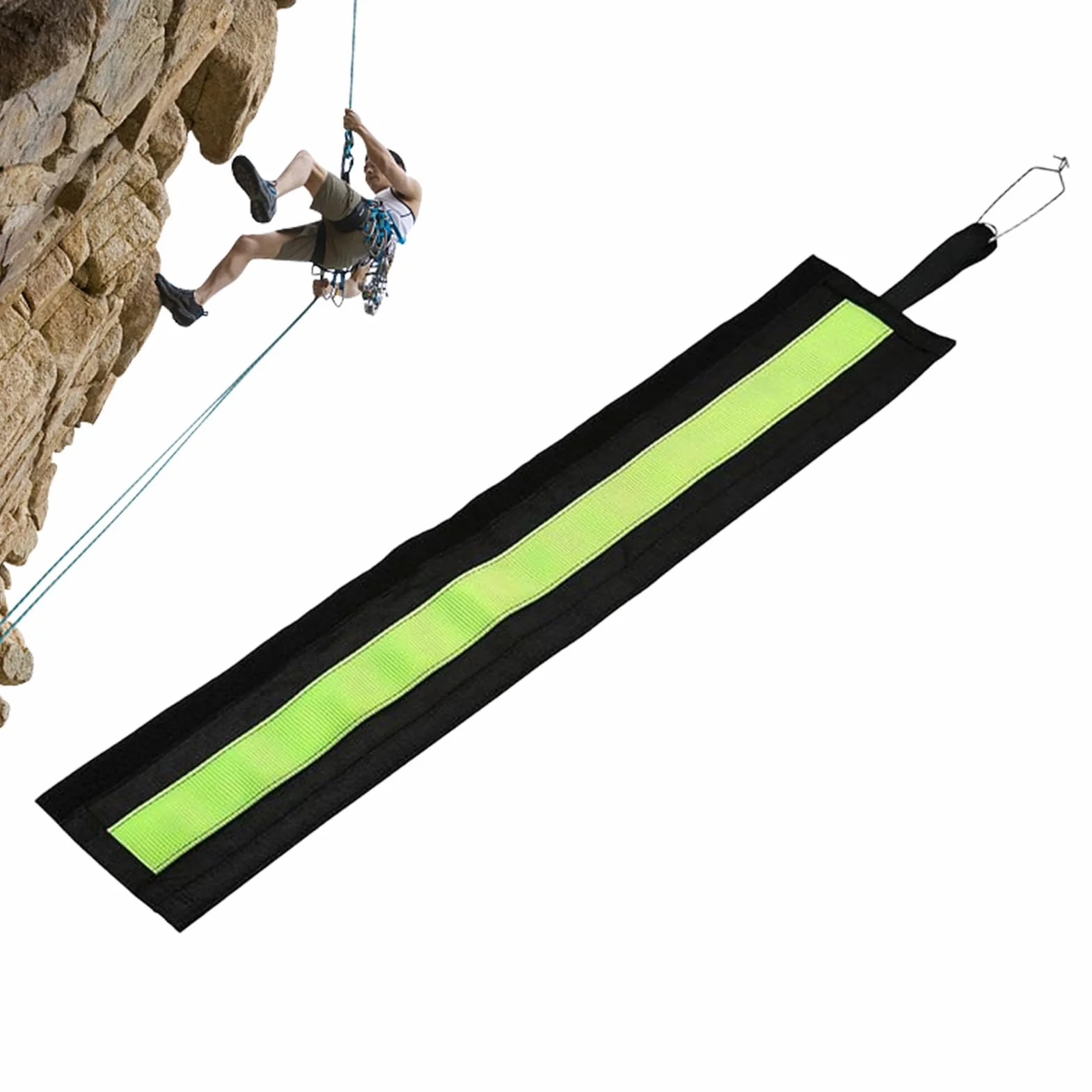 Protector de Cuerda para Escalada en Roca Doble Capa para Montañismo y Espeleología