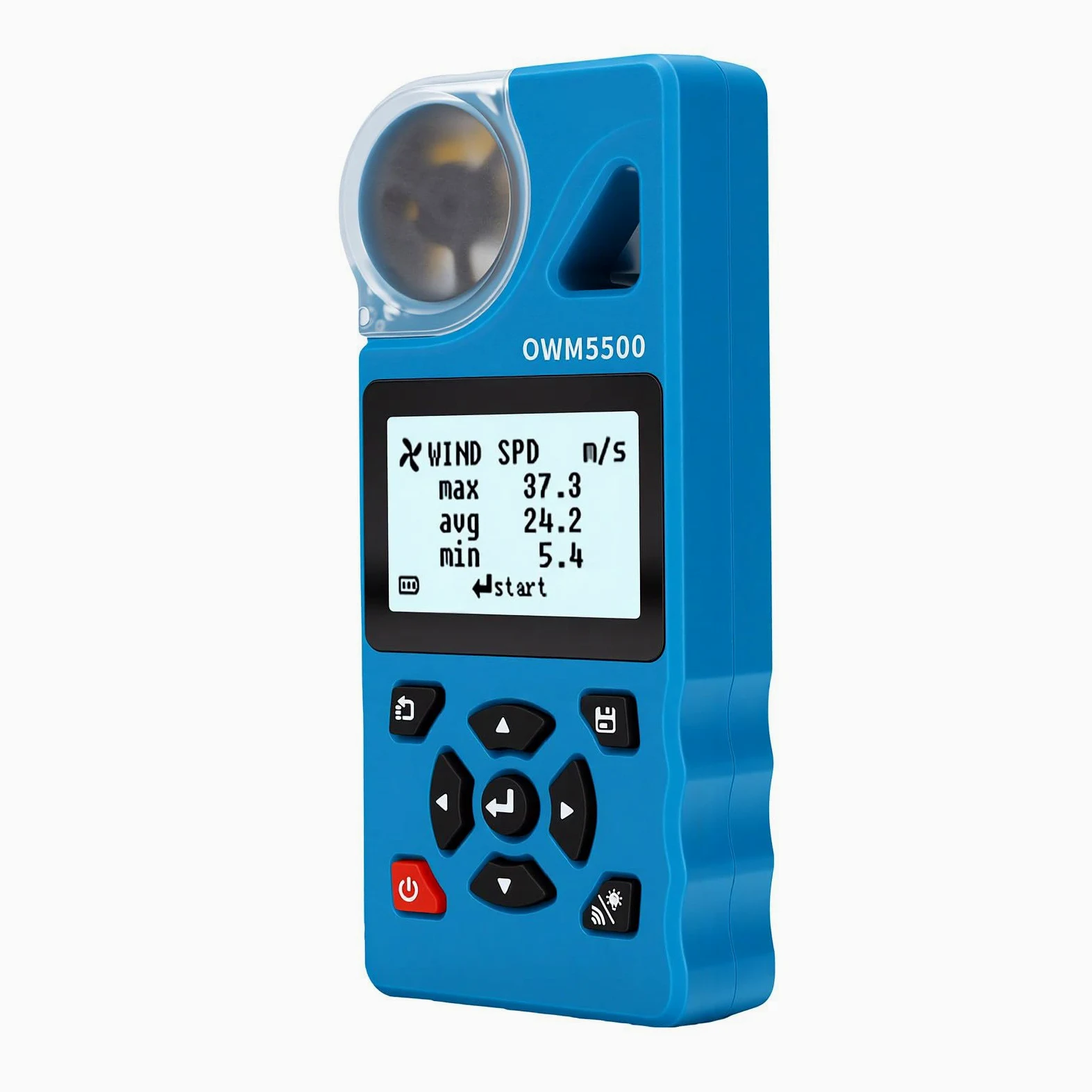 Domary Anemómetro Inteligente Anemómetro con 7 Funciones de Medición Aplicación Remota Control 8000 Modo Gráfico de Almacenamiento Datos para Navegar Surf HVAC