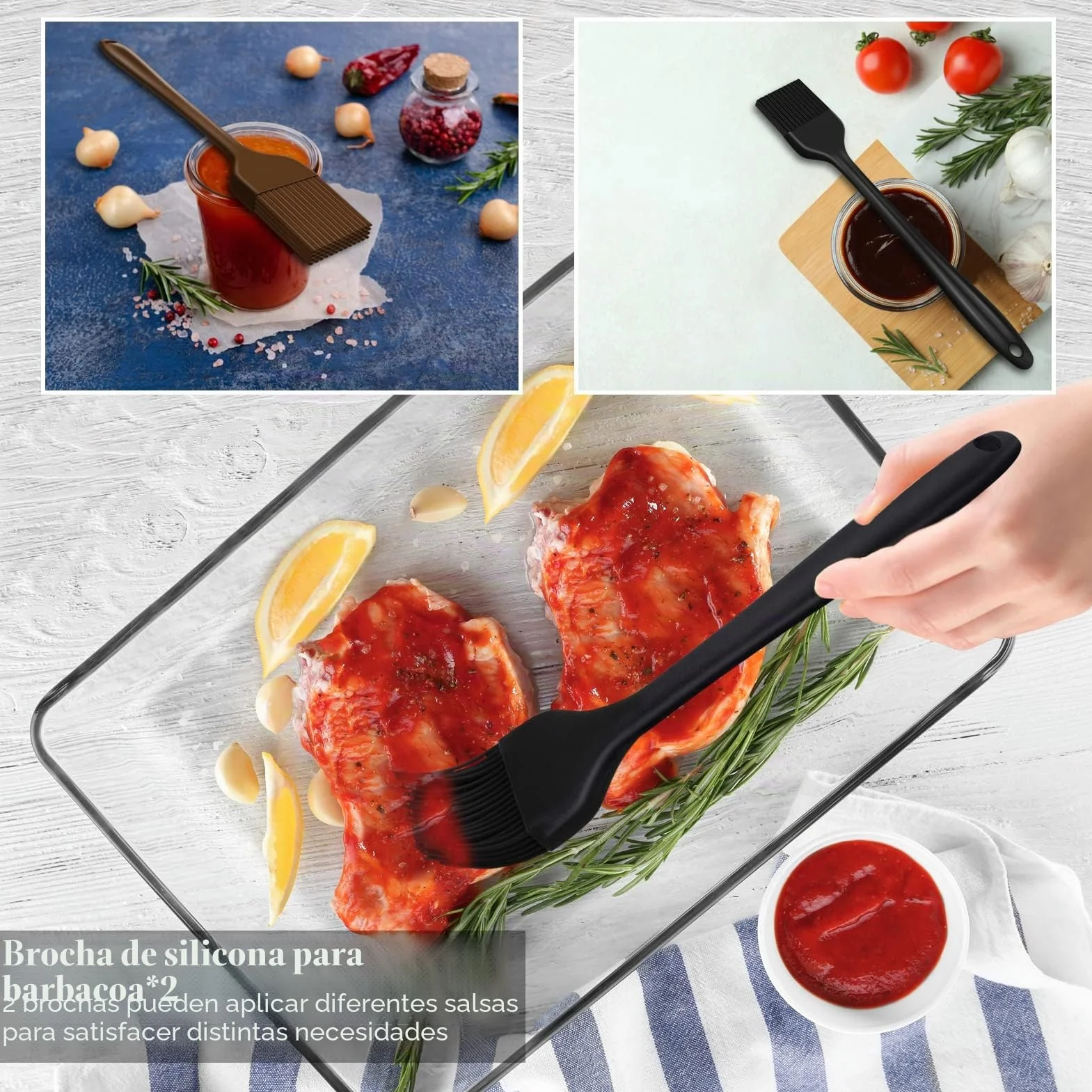 Grilliance Utensilios para Barbacoa de 30 Piezas, Kit de Accesorios para Parrilla de Acero Inoxidable para Hombres, Juego de Herramientas Profesionales para Parrilla con Bolsa de Transporte, marrón