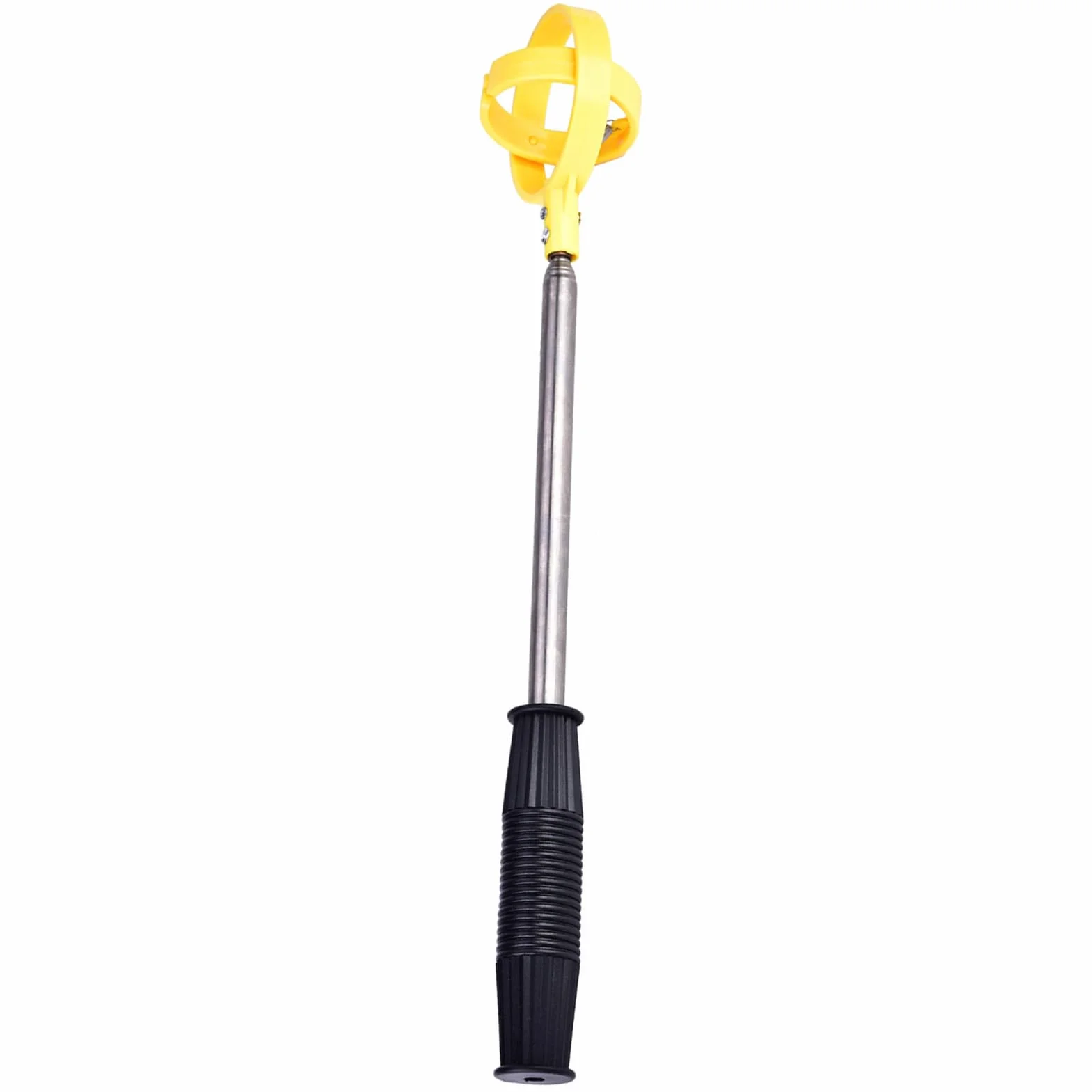 Dioche Golf Ball Retriever Telescópica Acero Inoxidable Automatic Lock Scoop Amarillo