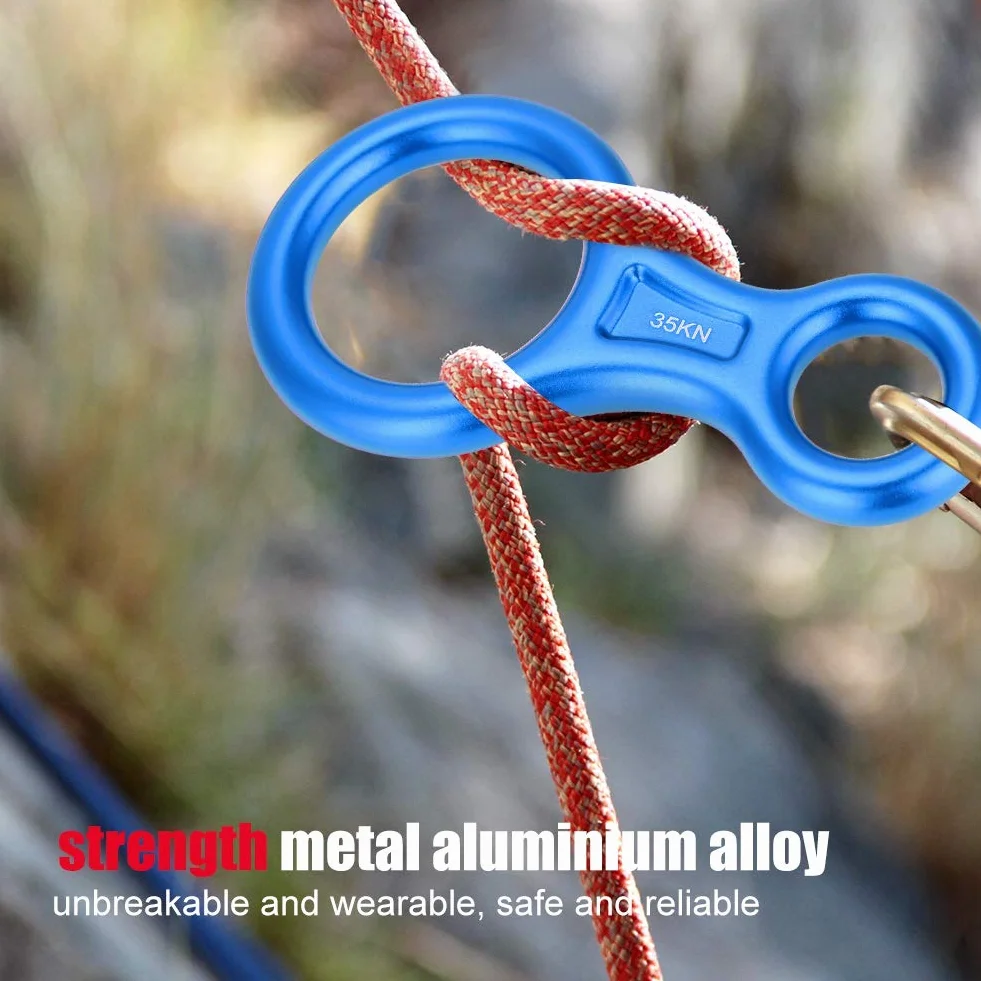 Descensor de Velocidad de Escalada 8 35KN Aleación de Aluminio
