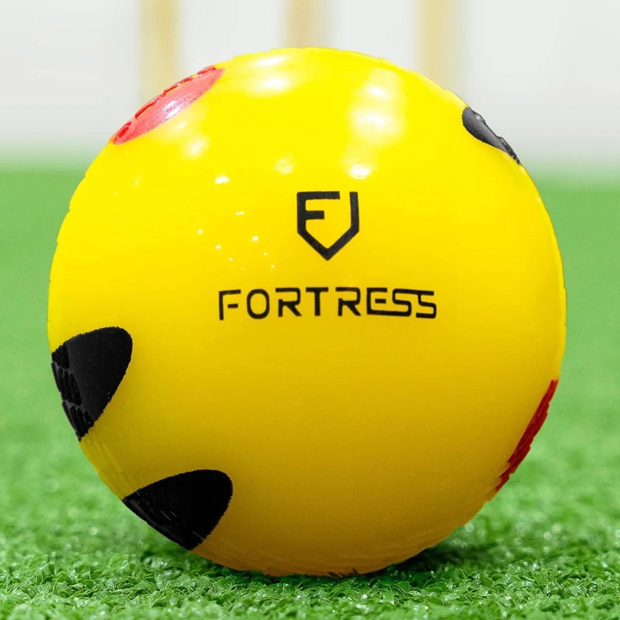 FORZA Fortress Pelotas de Cricket Paquete de 6 Práctica Junior Senior Bolos Juego de Plástico Entrenamiento