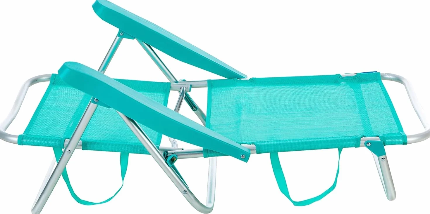 Creaciones Llopis ARW Silla de Playa Plegable y reclinable 4 Posiciones, Medidas 80x62x50, Material: Aluminio, Resistente, Peso máximo soportado 100kg Varios Modelos y Colores. (Turquesa)