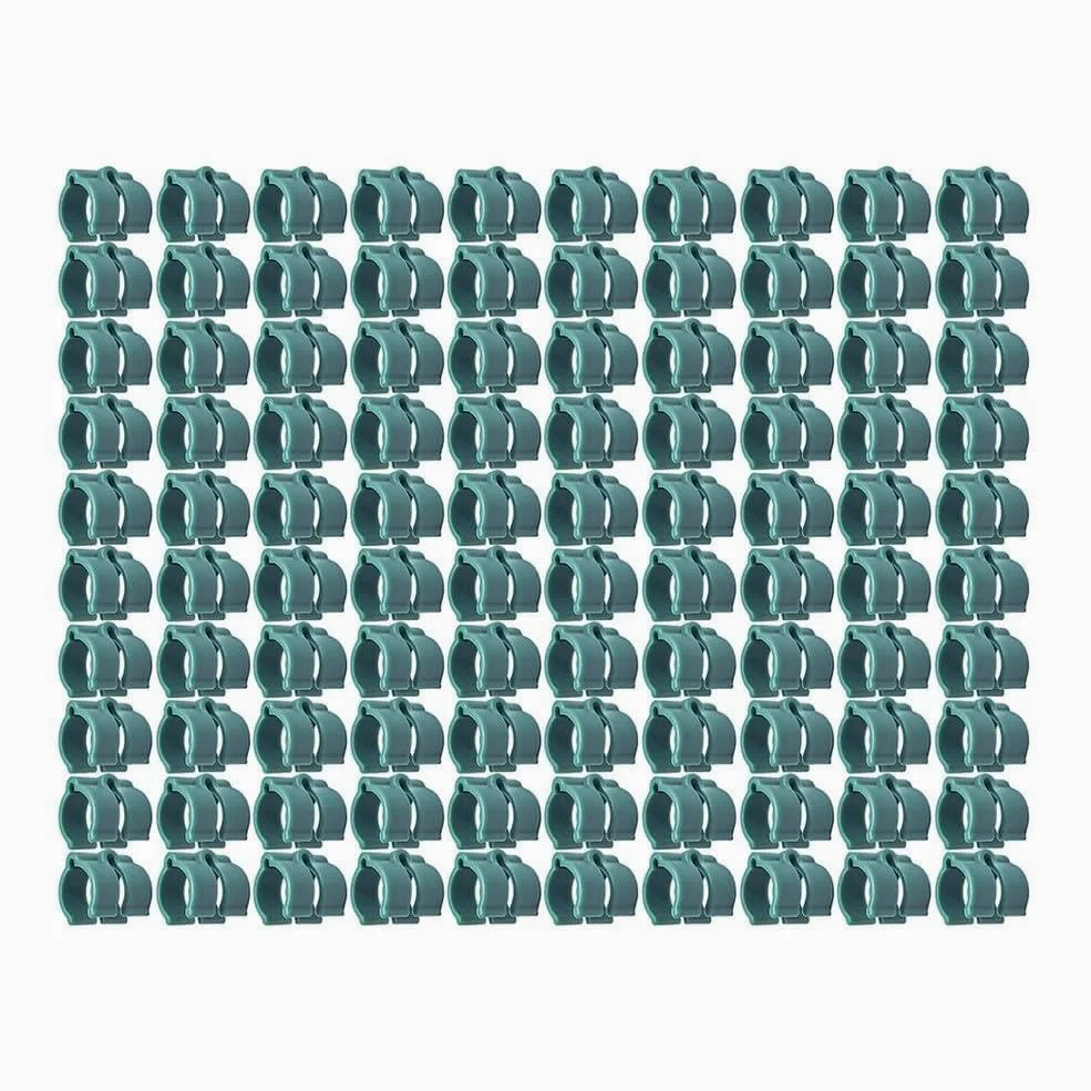 ZYWUOY Clips de película de invernadero, hebillas de plástico de agarre seguro para tuberías de 16 mm, cierres resistentes a la intemperie para tiendas de campaña y toldos al aire libre