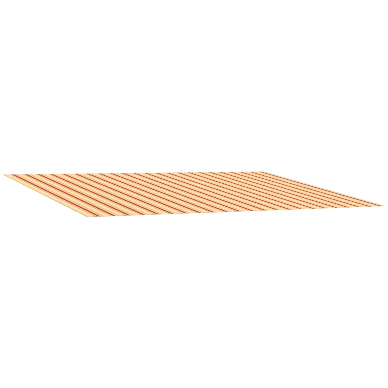 vidaXL Tela de Repuesto para Toldos Multicolor 500 x 300 cm Poliéster, Moderno, Rectangular, Resistente al Clima, fácil de Limpiar, Cubierta para terraza, solución de Sombra