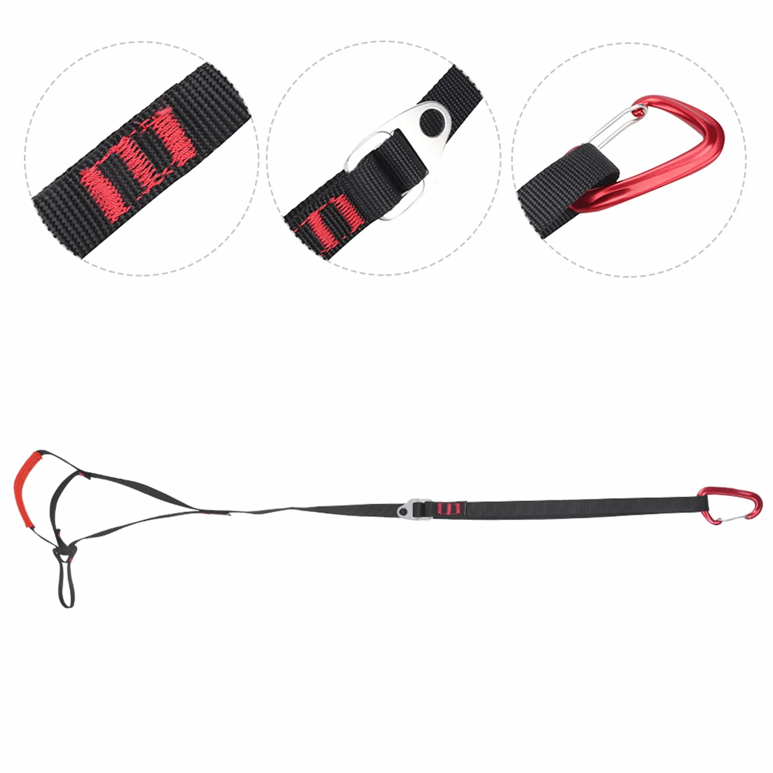 MAGT Ascenso de Escalada Ajustable Cuerda Correa para Pie Rappel Rescue Deportes Al Aire Libre