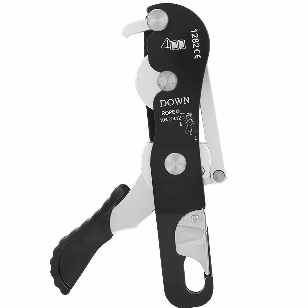 Yosoo Health Gear Descensor de Escalada, Aleación de Aluminio, para Cuerdas de 10 a 12 mm