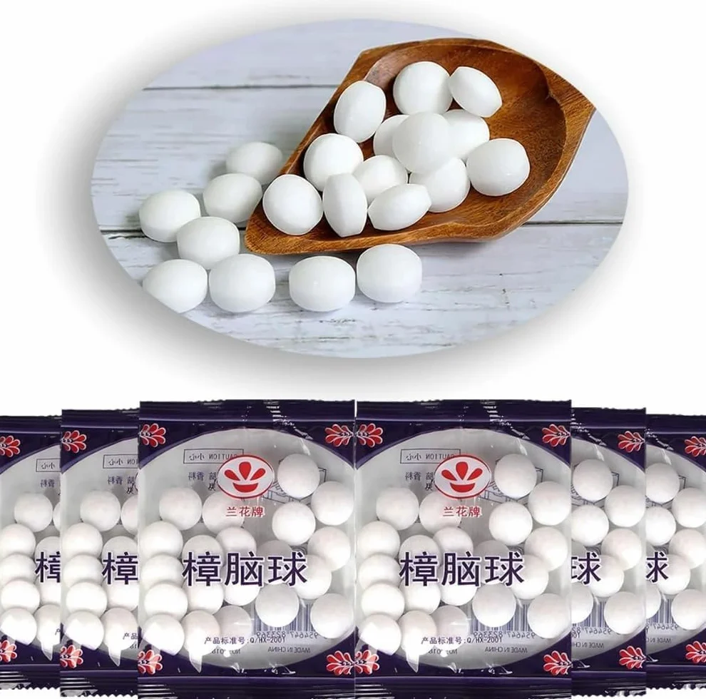 Genérico 200pcs Bola de Polillas Vintage, Bola Anti Insectos, Prevenir Mites,Protección del Almacenamiento Doméstico en Armarios y Cajones, Cuidado Hortícola, Prevención de la Polilla