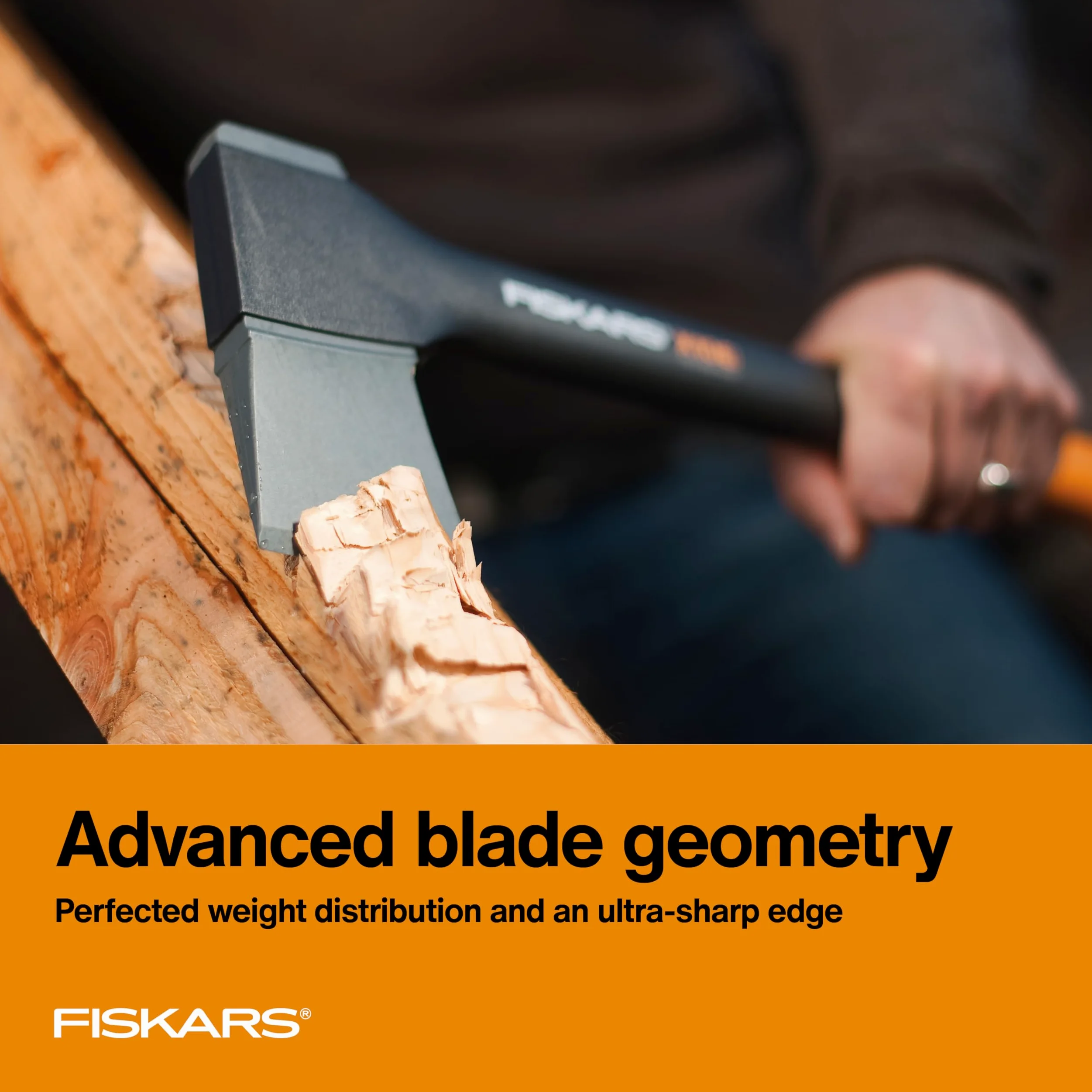 Fiskars X15 hacha - Hachas (Hacha de un solo filo, Hacha, 59,7 cm)