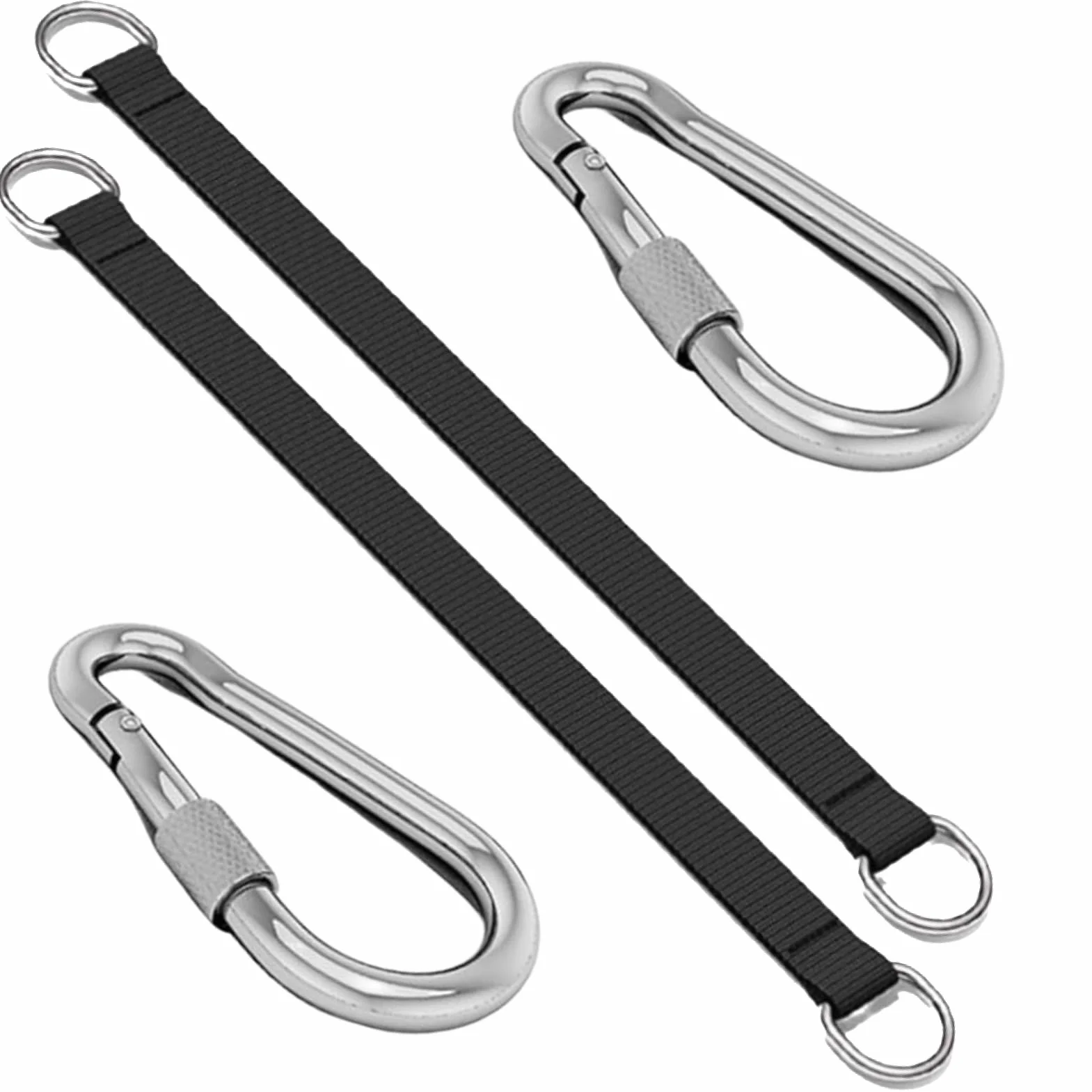 2 Piezas Correas De Hamaca, Kit De Correas para Colgar Columpios, Hamaca Correas Árbol con 2 Mosquetón Y Anillos En D, Sillas Colgantes, Hamacas De Jardín, Yoga Aéreo Y Juegos Al Aire Libre