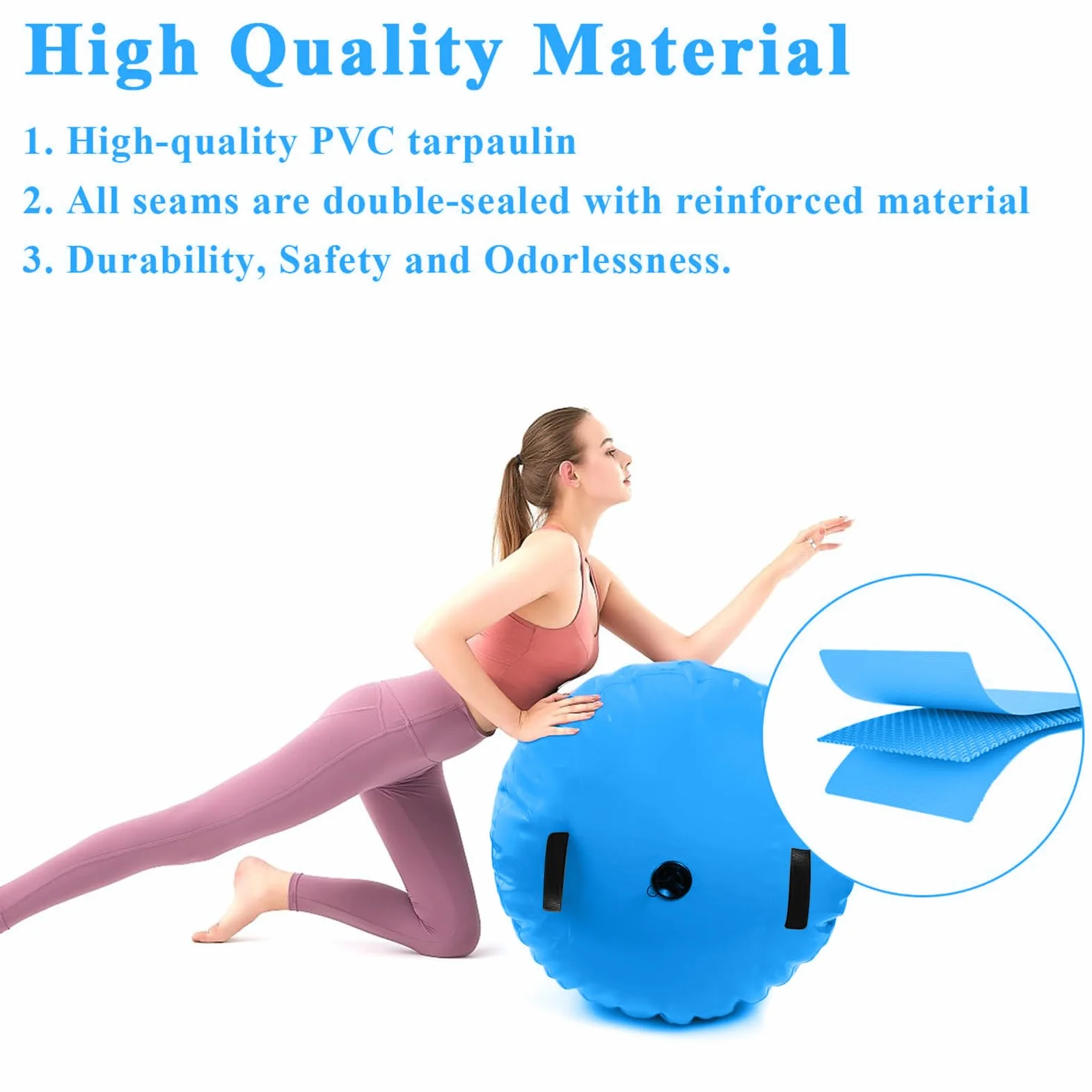 Rodillo de caída con bomba para equilibrio, yoga, gimnasio