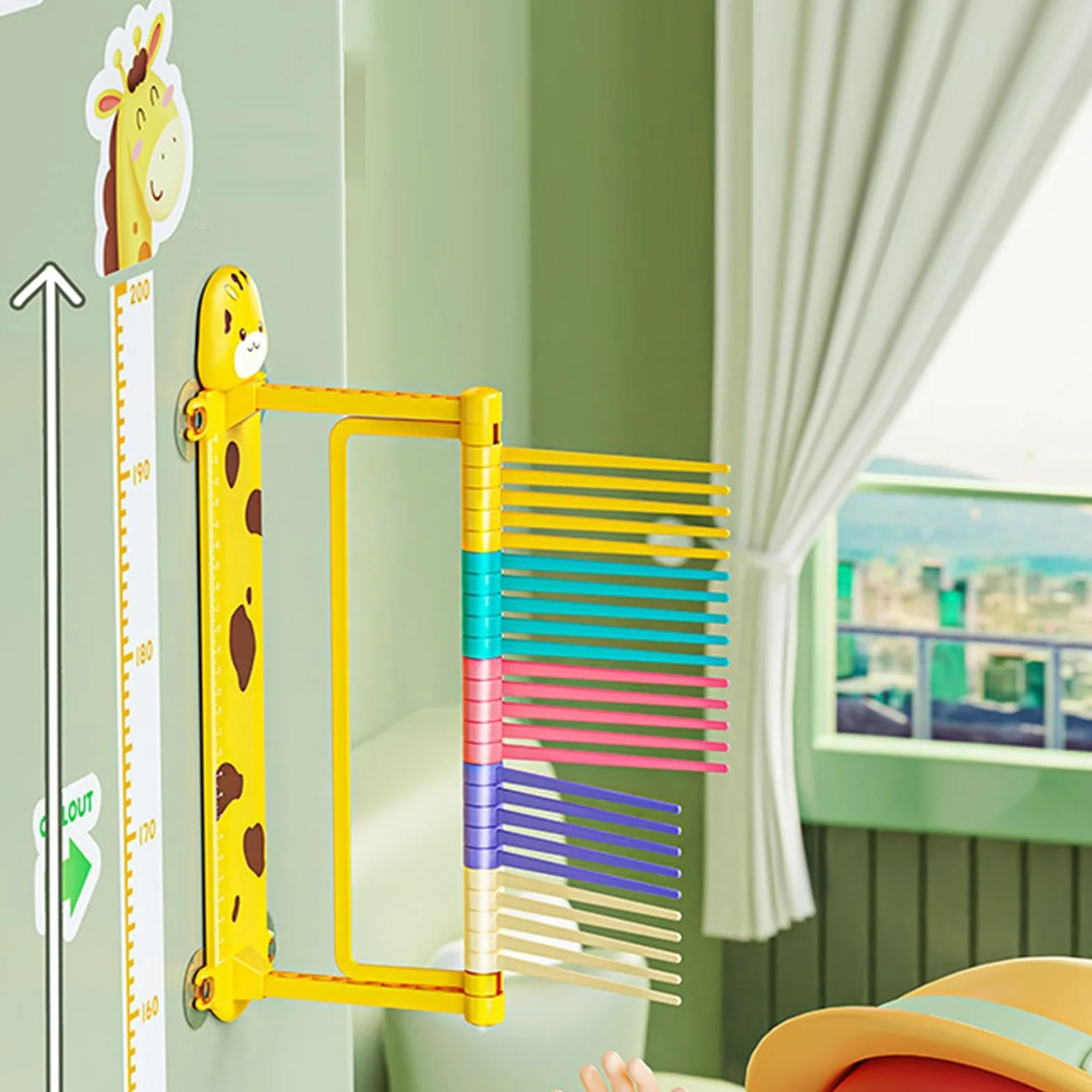 Medidor de Salto Vertical Ajustable para niños, Barra de Prueba táctil y Dispositivo de Entrenamiento