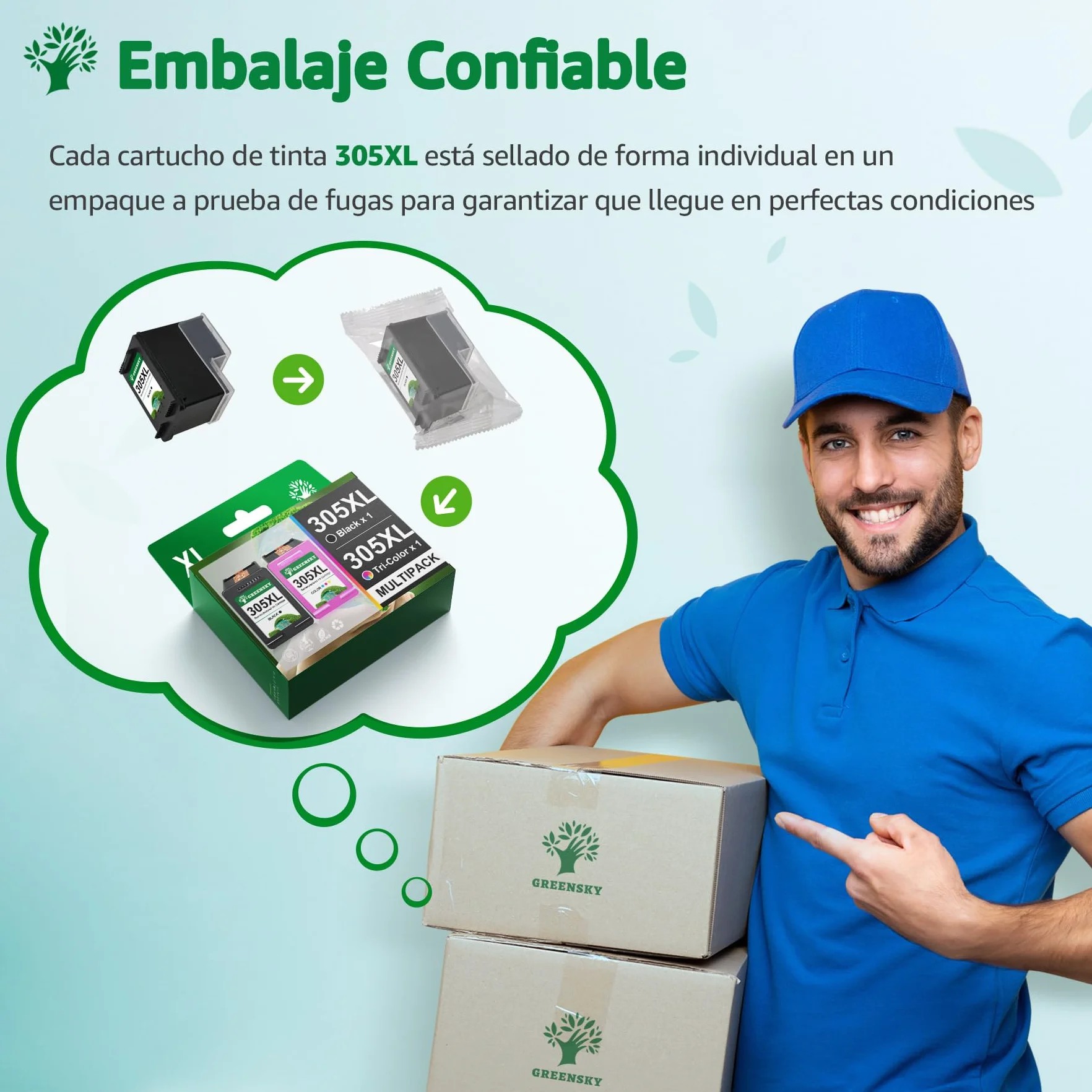 Tinta HP 305 XL Multipack Compatible Negro y Color para DeskJet 2820e 2822e 2723e 2722e 2722 Envy 6030e 6022 6020e 6020 Envy Plus 6430e 6430 6432e 6432