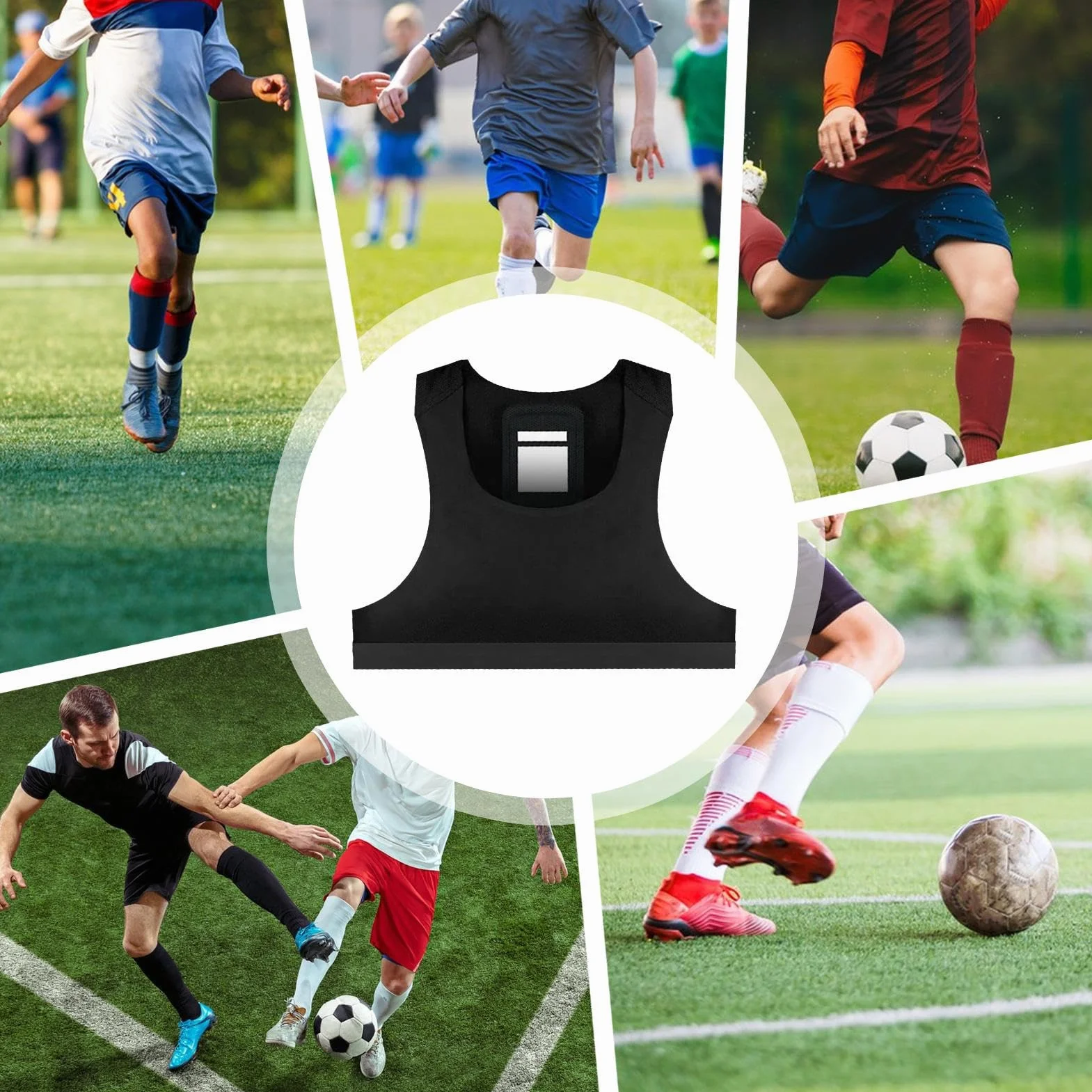 Chaleco de Fútbol con Seguimiento GPS, Camiseta Sin Mangas para Fitness y Entrenamiento