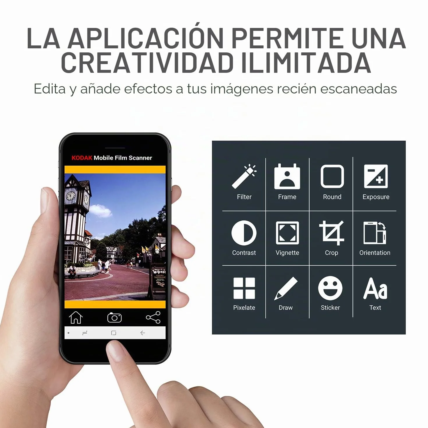 KODAK Escáner de película móvil 35 mm Diapositivas Smartphone