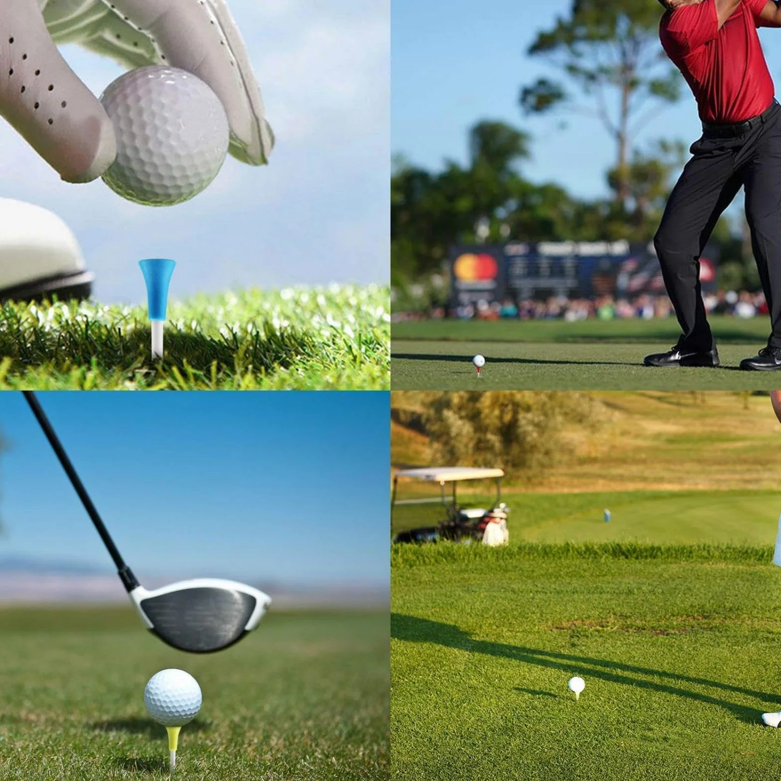 Crestgolf Cojín de Goma de Golf Duradero Multicolores Paquete de 24/50 Piezas