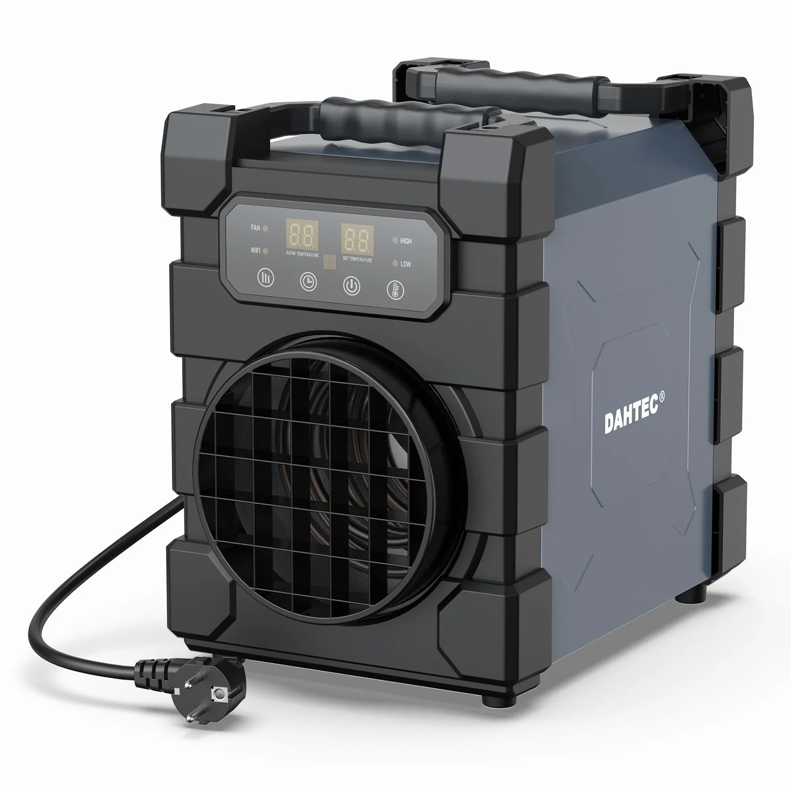 Calefactor Profesional 3000W - ECO & Carcasa Robusta - Wifi, Control Remoto Inalámbrico & Visualización Digital - Calentador Aire Caliente - Apto para Hogares, Tallers