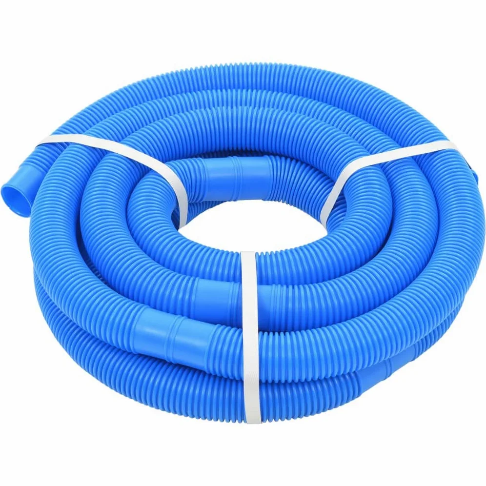 Manguera de piscina azul, 32 mm de diámetro, 6,6 m de longitud, conexión flexible de LDPE para piscinas, robots de piscina, sistema de filtro, aspiradora de suelo y skimmer, resistente a los