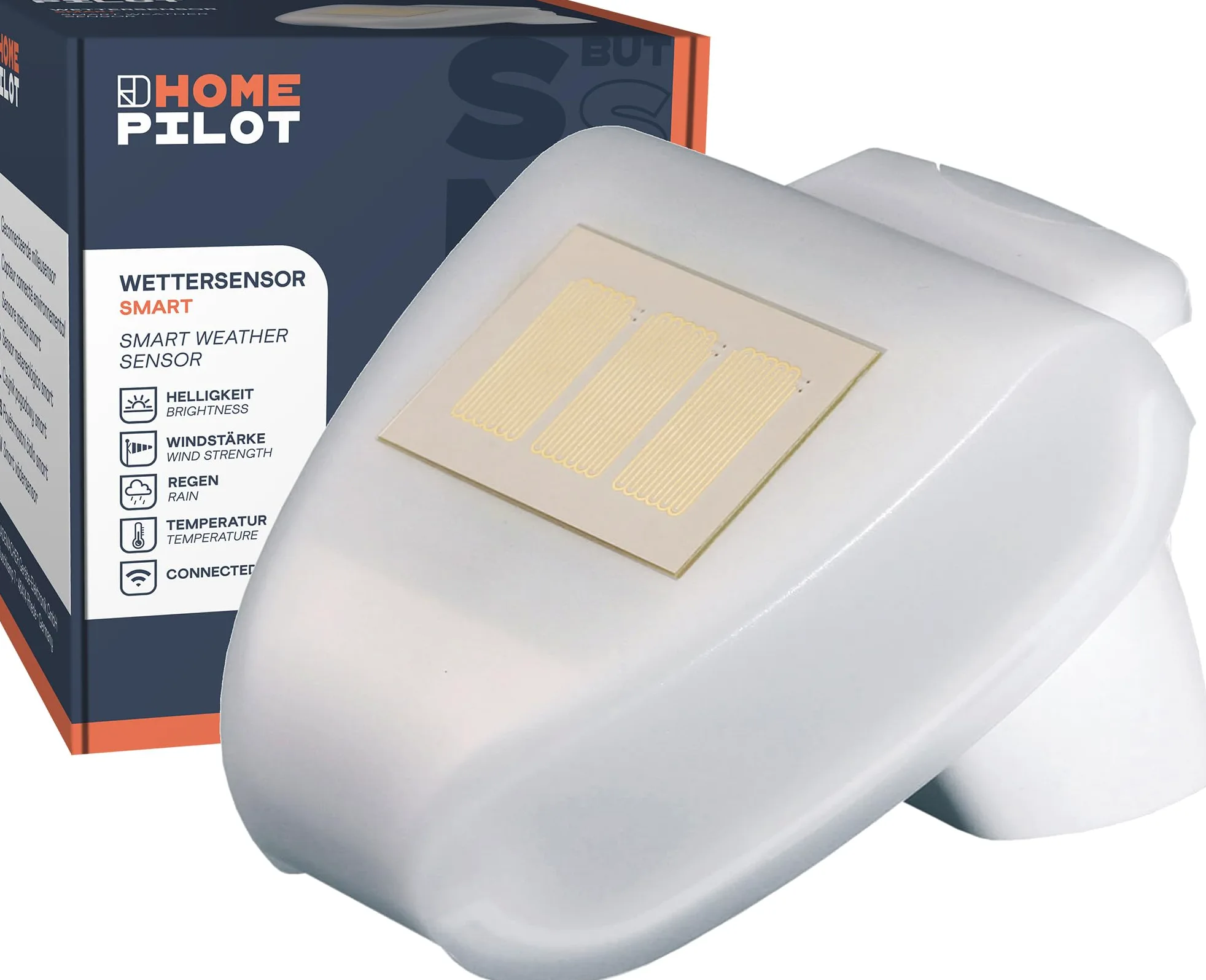 HOMEPILOT - Sensor meteorológico smart | Estación meteorológica para controlar el Smart Home con datos meteorológicos. Incluye sensor exterior, pluviómetro y actuador para persianas y toldos