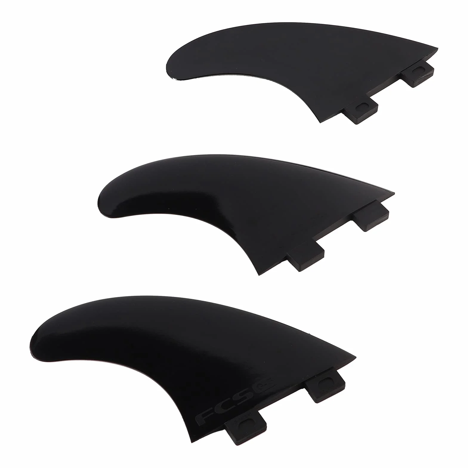 MAGT FCS G5 Aleta de Tabla de Surf 3Pcs Set Durable para Longboard y Paddleboard Negro/Blanco