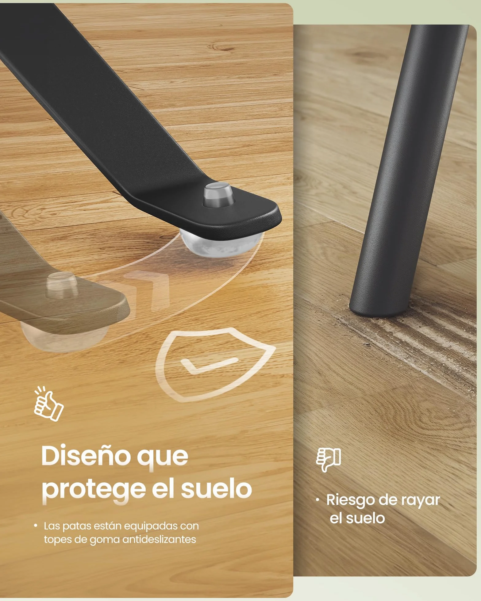 SONGMICS Juego de Jardín de Exterior, 3 Piezas, 2 Sillas y 1 Mesa, Plegable, Salón de Exterior, Acero, Resistente a la Intemperie, para Balcón, Terraza, Negro Tinta GGF036BZ01