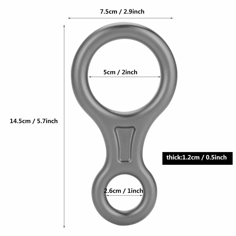 Anillo de Escalada 35KN Figura de Trabajo Pesado Equipo de Rápel