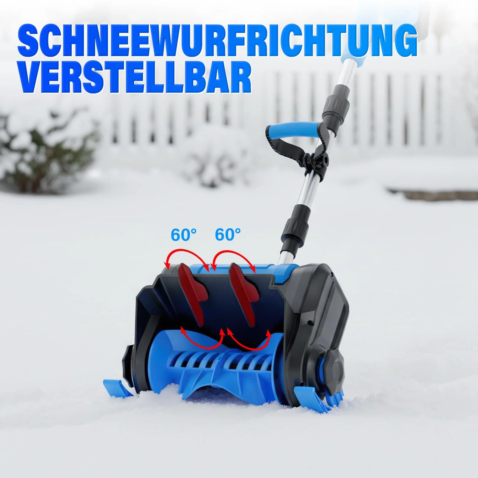 Quitanieves inalámbrico para batería Makita 21 V, quitanieves eléctrico (spazzola da Neve Wireless da 1000 W Fino a larghezza di lavoro 30 cm, distanza espulsione 8,5 m, profondità sgombero 17 cm)