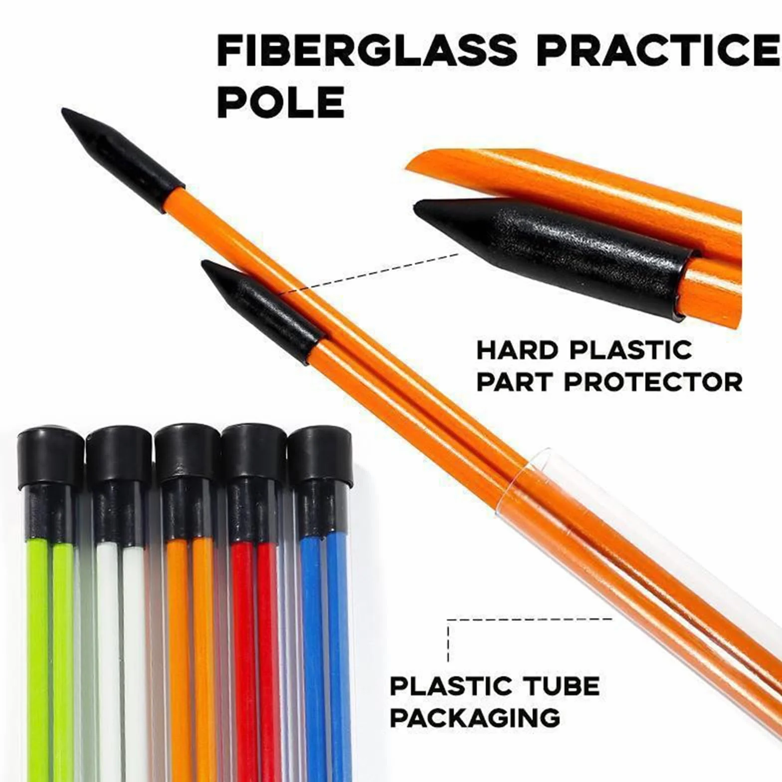 Golf Training Aid Alignment Sticks 3-Fold 2-Piece Set