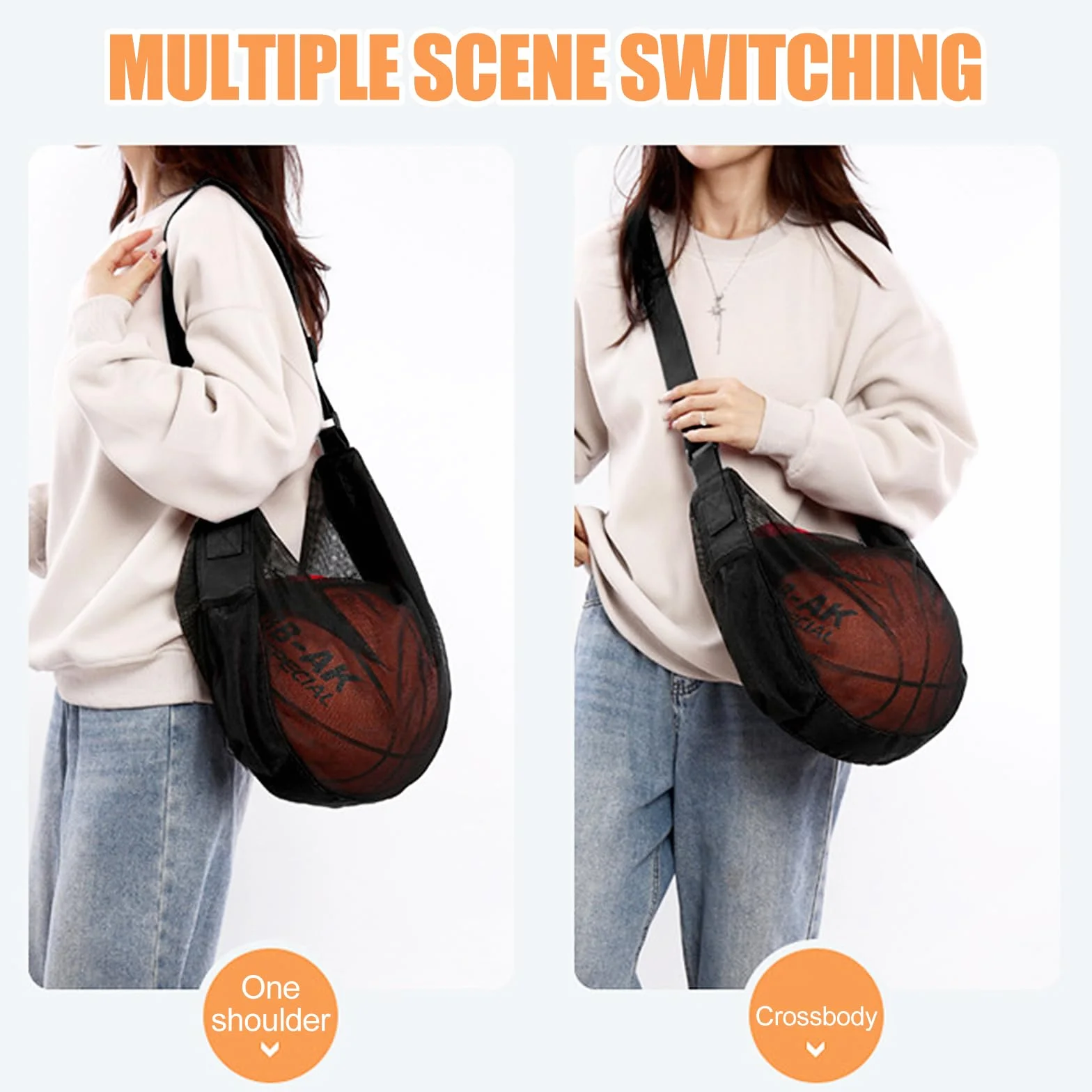 Bolsa de Malla para Pelotas, Oxford Impermeable, Mochila Deportiva para Fútbol, Baloncesto, Tenis, Rugby, Voleibol
