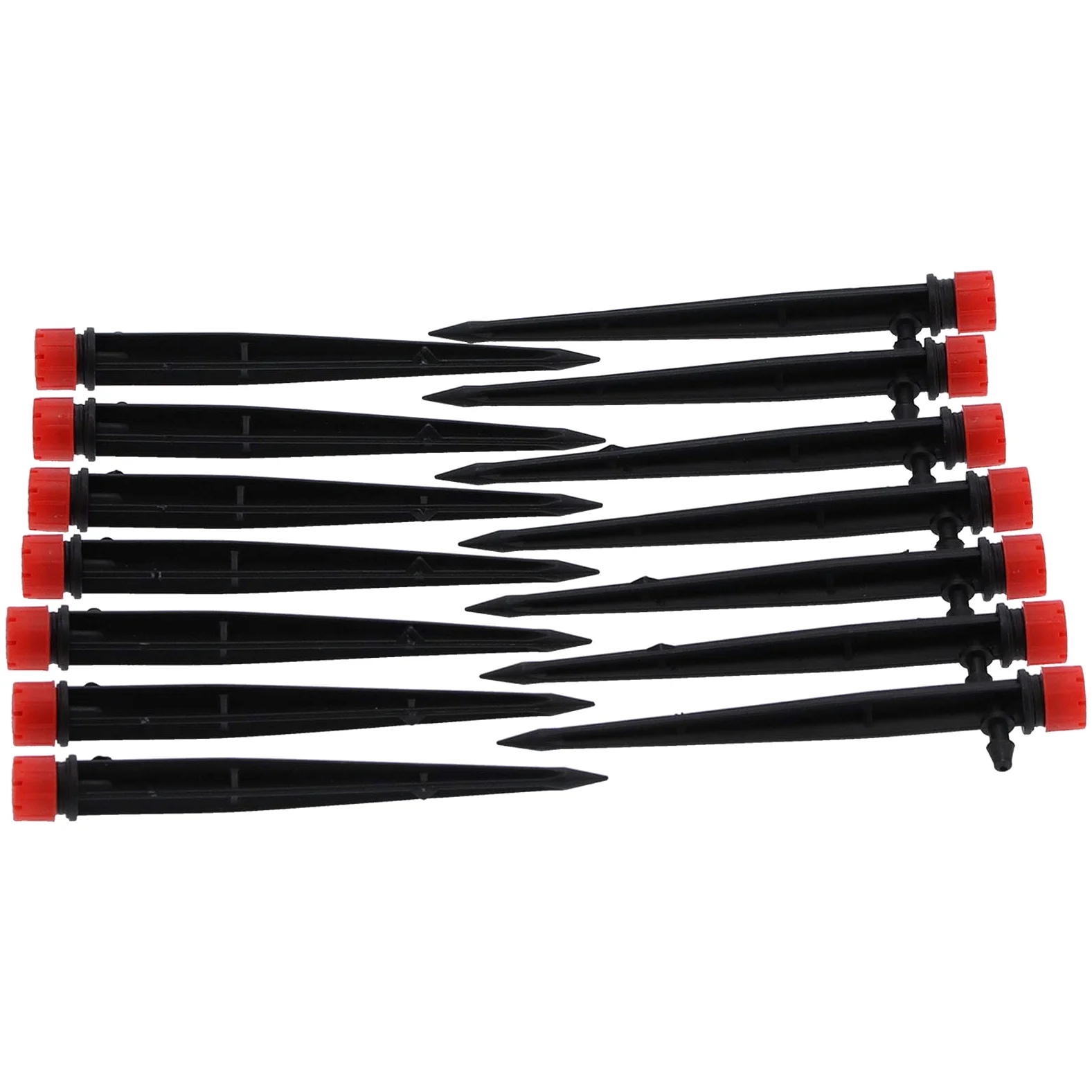 200PCS 360 Grados 8 Orificios Gotero de Riego Ajustable de Riego por Goteo de Flujo de Agua para Manguera 4/7