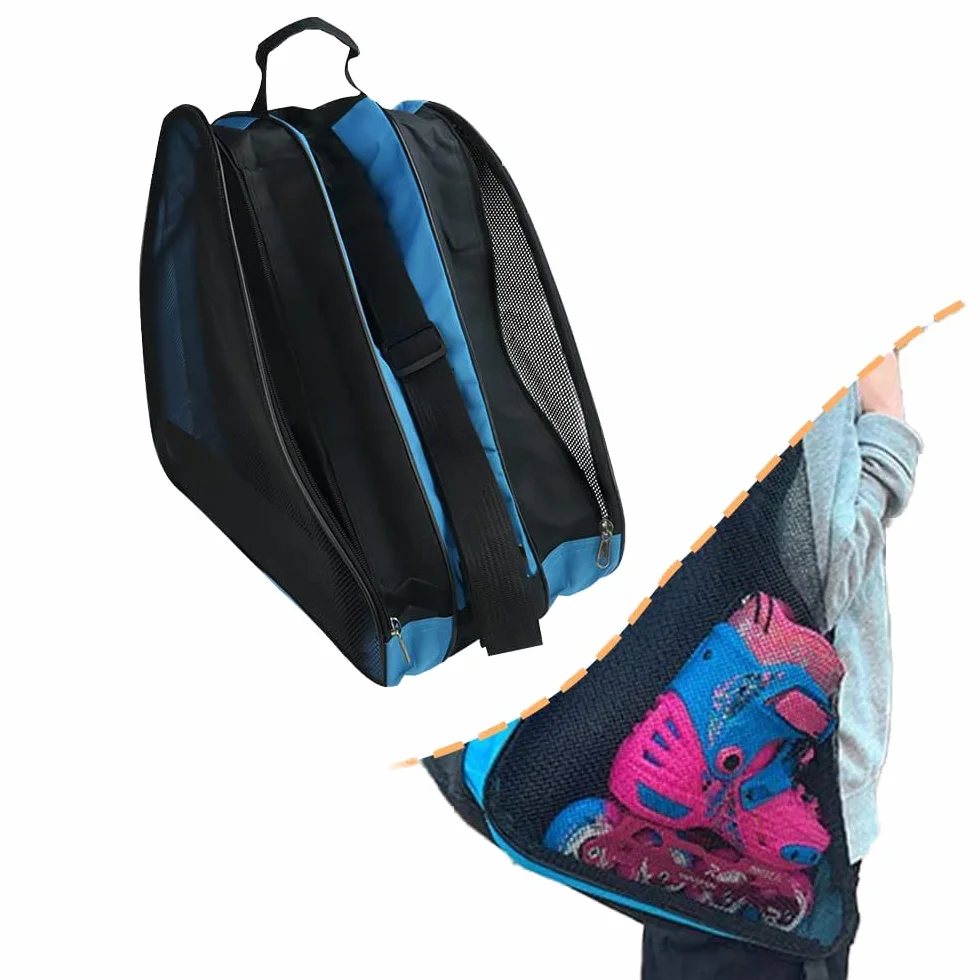 ThatsRad Mochila para Patines 3 Capas Bolsa Patines Niños Adultos 39x40x28cm