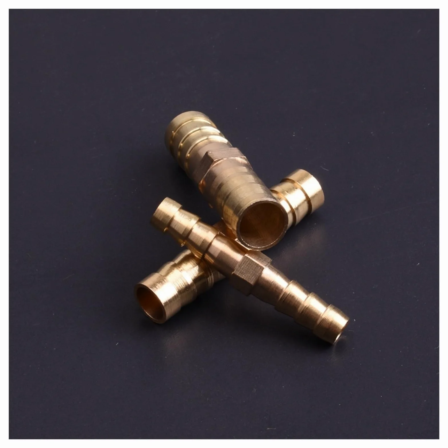 Adaptador Manguera Ducha Manguera Recta de latón, Accesorio tubería con púas Iguales, 3,0mm, 4mm, 5mm, 6mm, 8mm, 10mm, 16mm, 19mm, 25mm, Adaptador Conector acoplador Cobre y Gas | 5 Pcs,16-12mm